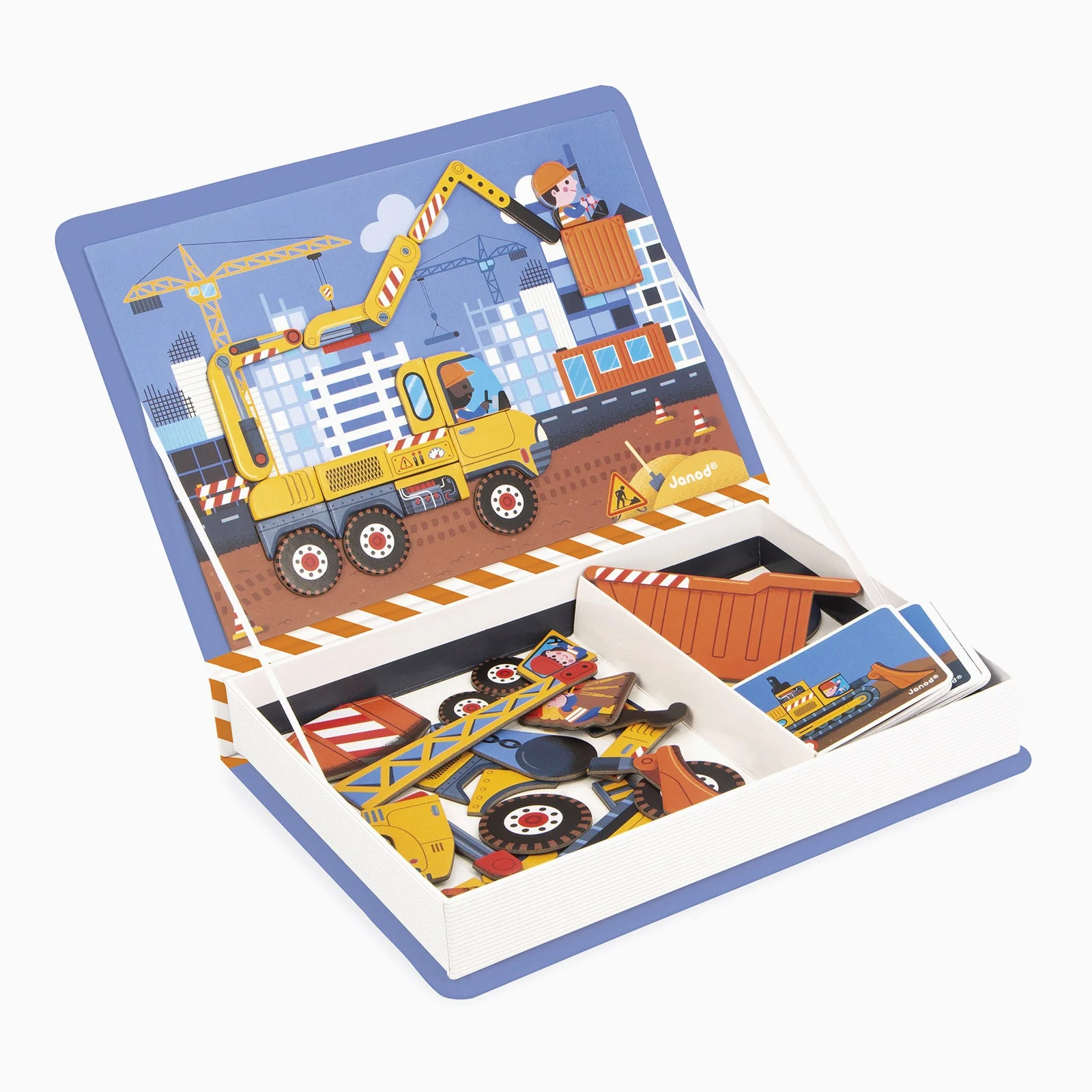 Janod Magnetibook Educational Toy - Construction - Image 3