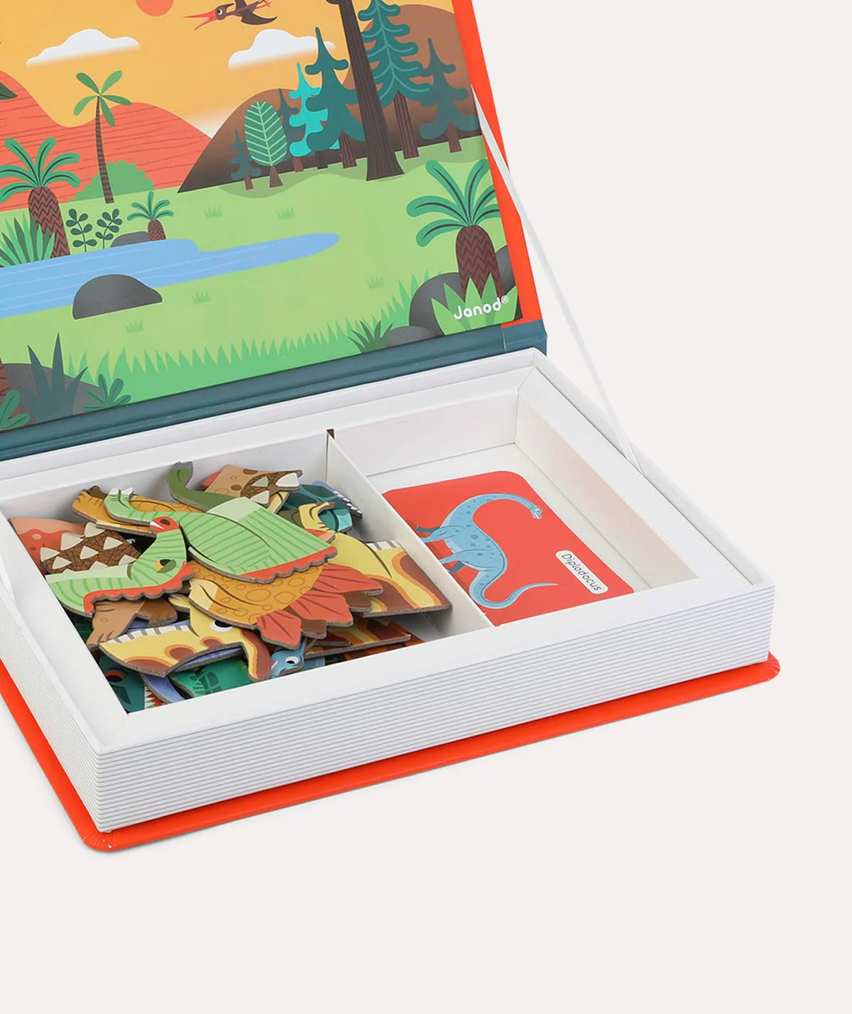 Janod Magnetibook Educational Toy - Dinosaurs - Image 2