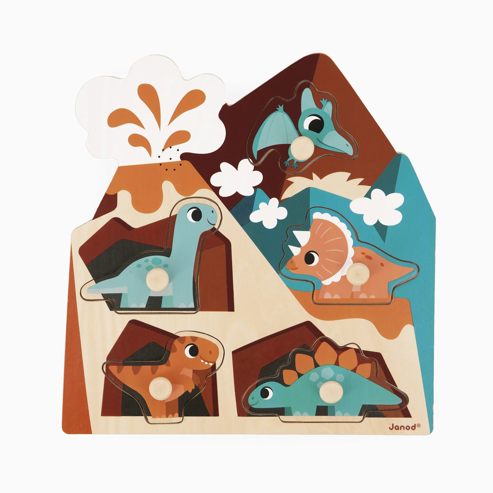 Janod Sound Puzzle - Dino - Image 2