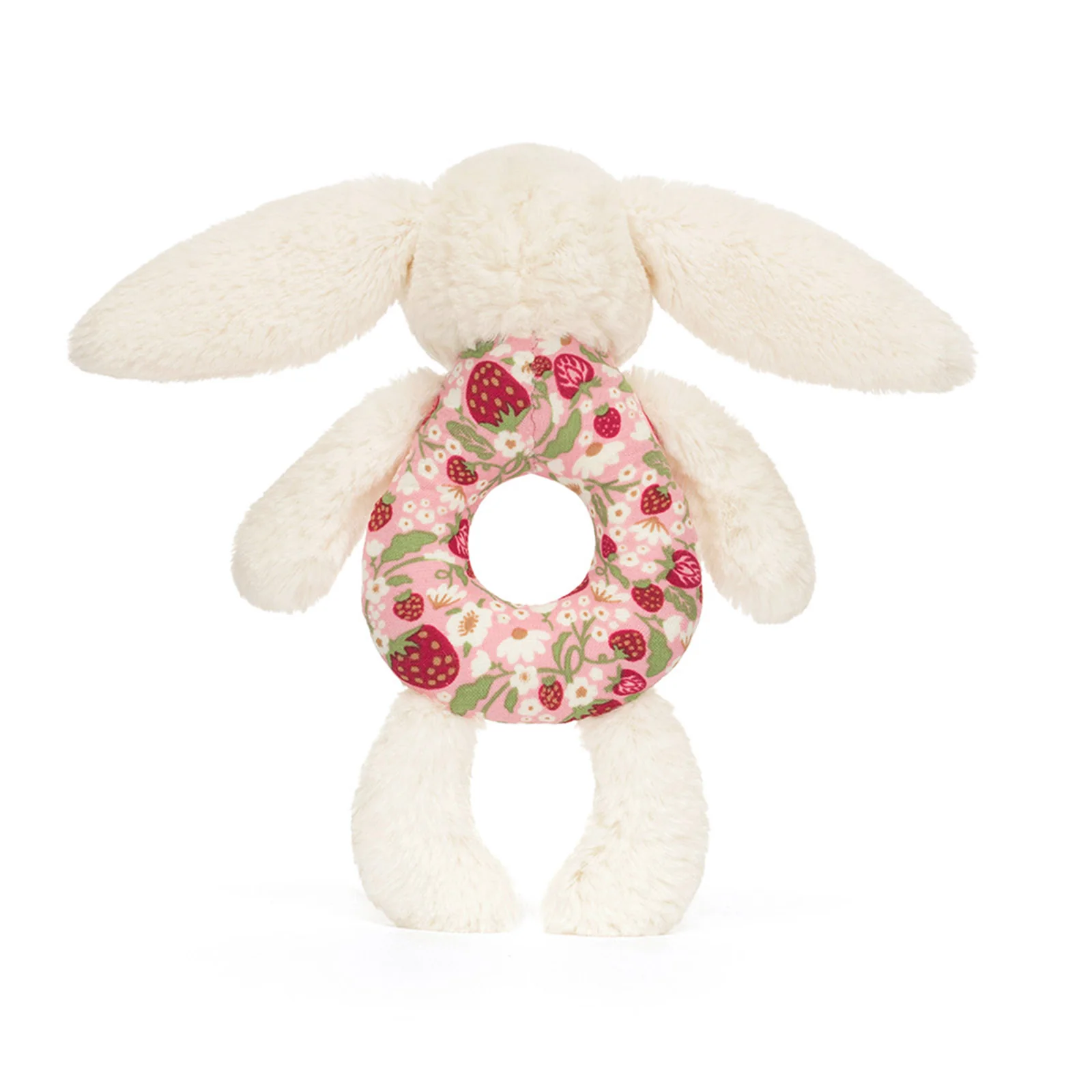Jellycat Blossom Cream Bunny 'Berry' Ring Rattle - Image 2
