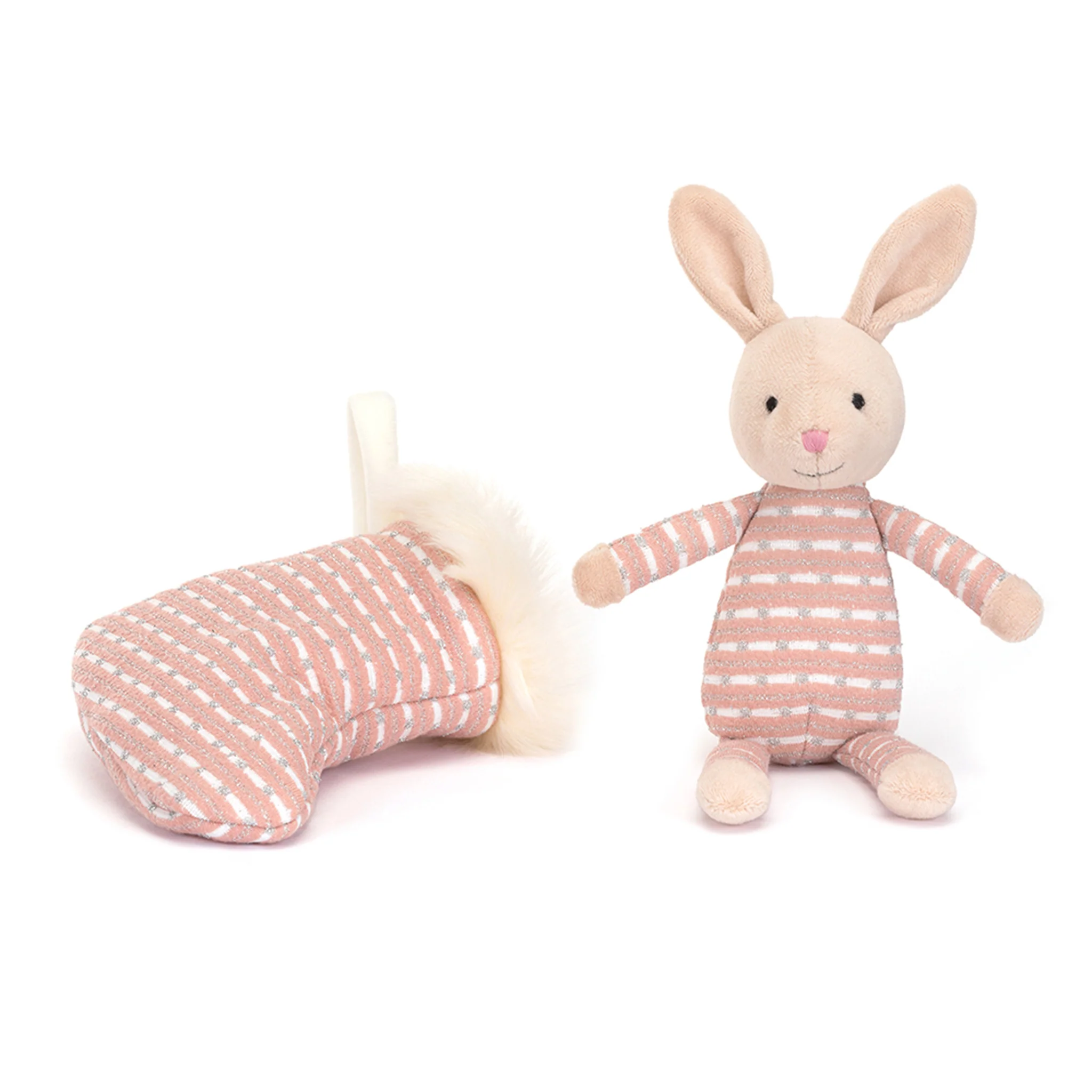 Jellycat Shimmer Stocking Bunny - Image 3