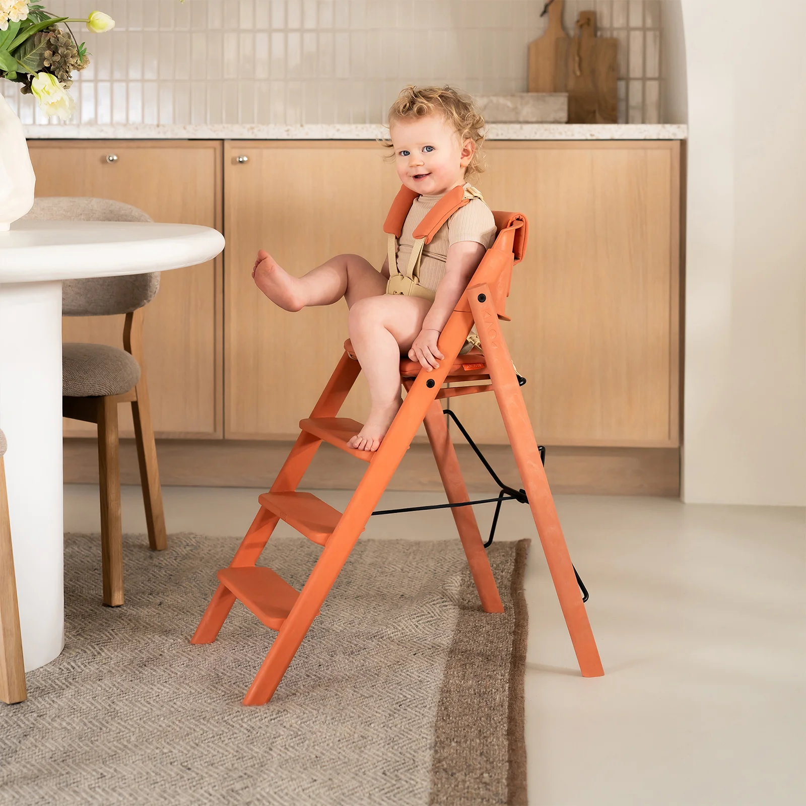 KAOS Klapp Jr. Harness & Cushion Set - Terracotta Pink - Image 5