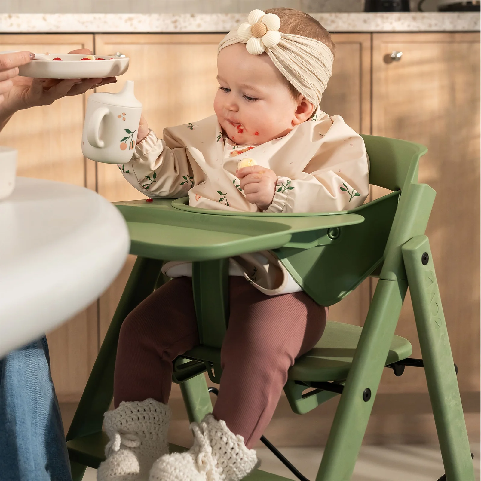 KAOS Klapp Safety Rail & Tray - Mineral Green - Image 2
