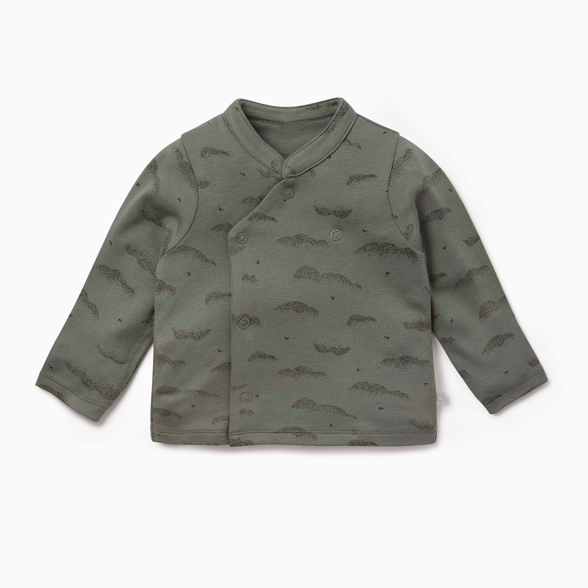 Khaki Cloud Kimono Cardigan & Leggings Outfit - Image 2