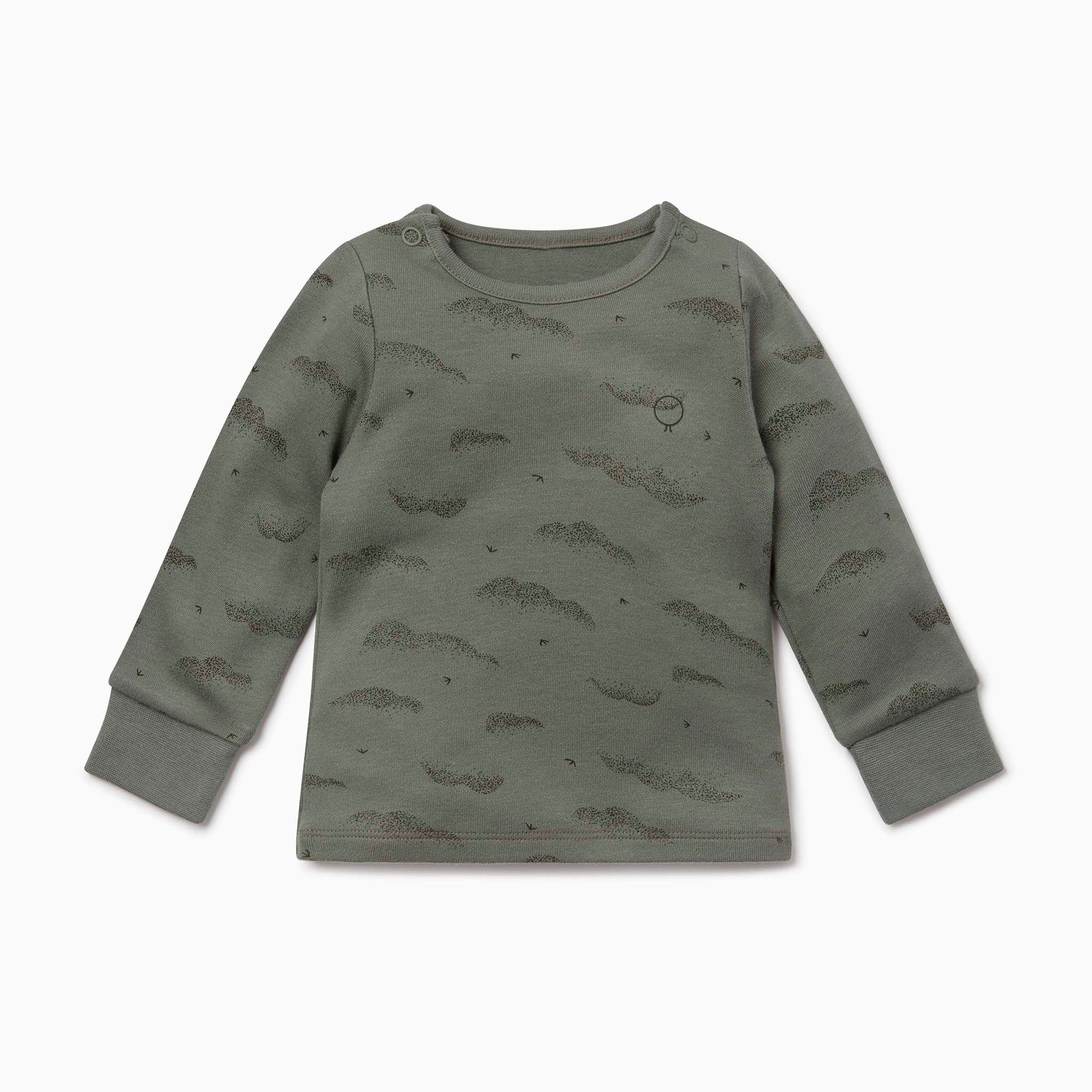 Khaki Cloud Long Sleeve T-Shirt & Leggings Set - Image 2