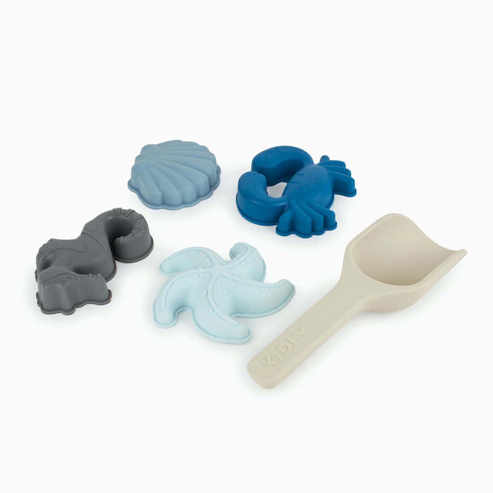 KIDLY by MORI Bucket, Spade & Sand Mold Set - Blue - Image 6