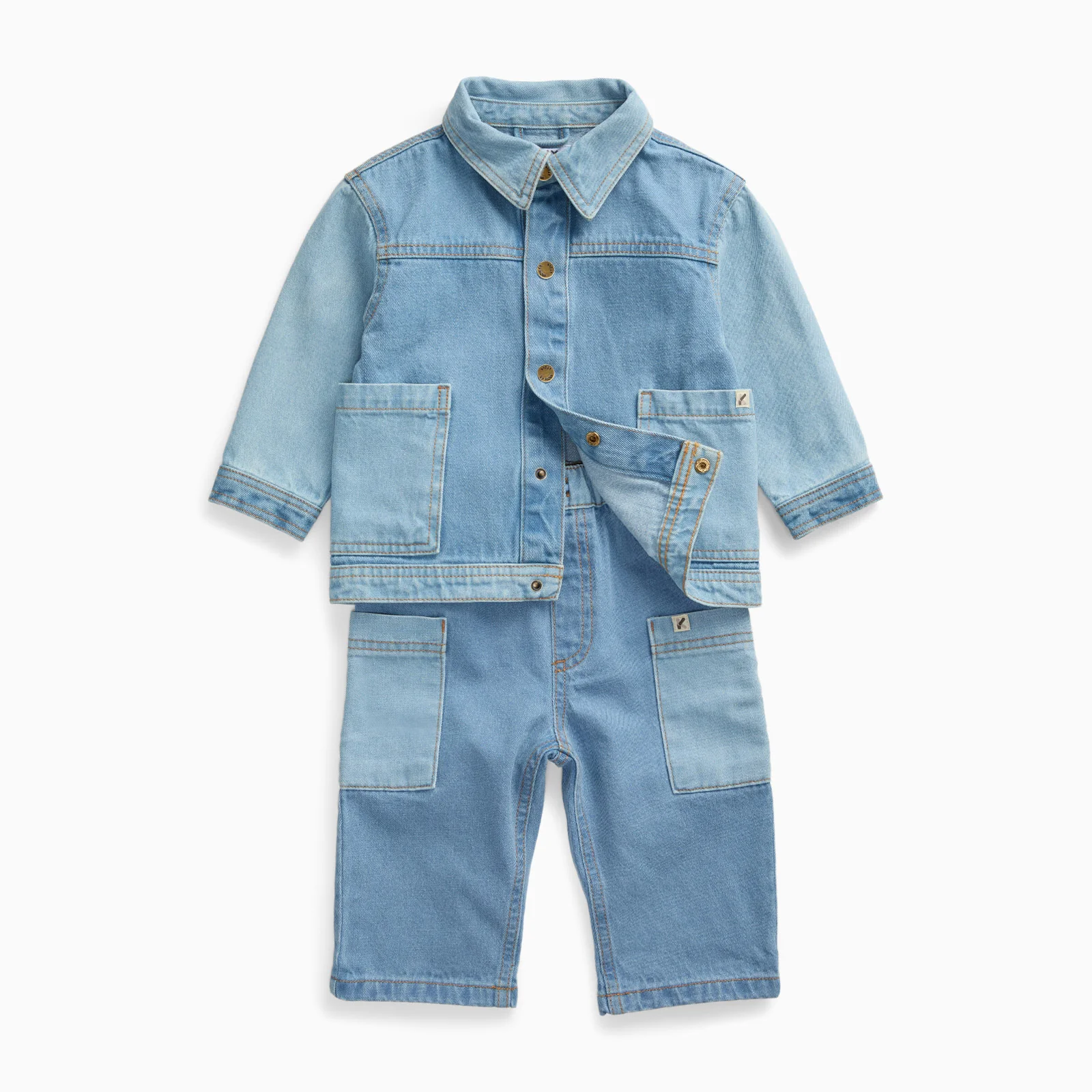 KIDLY by MORI Denim Jacket & Jeans Outfit