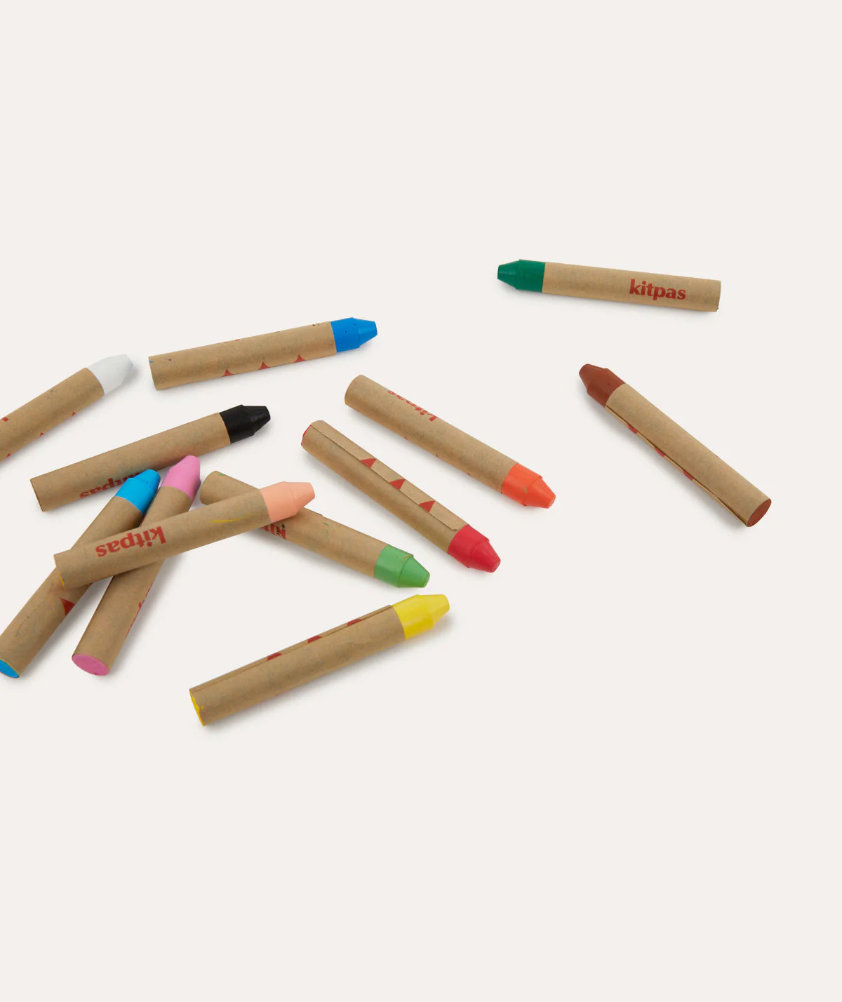 Kitpas Rice Bran Wax Crayon 12 Colours - Image 3