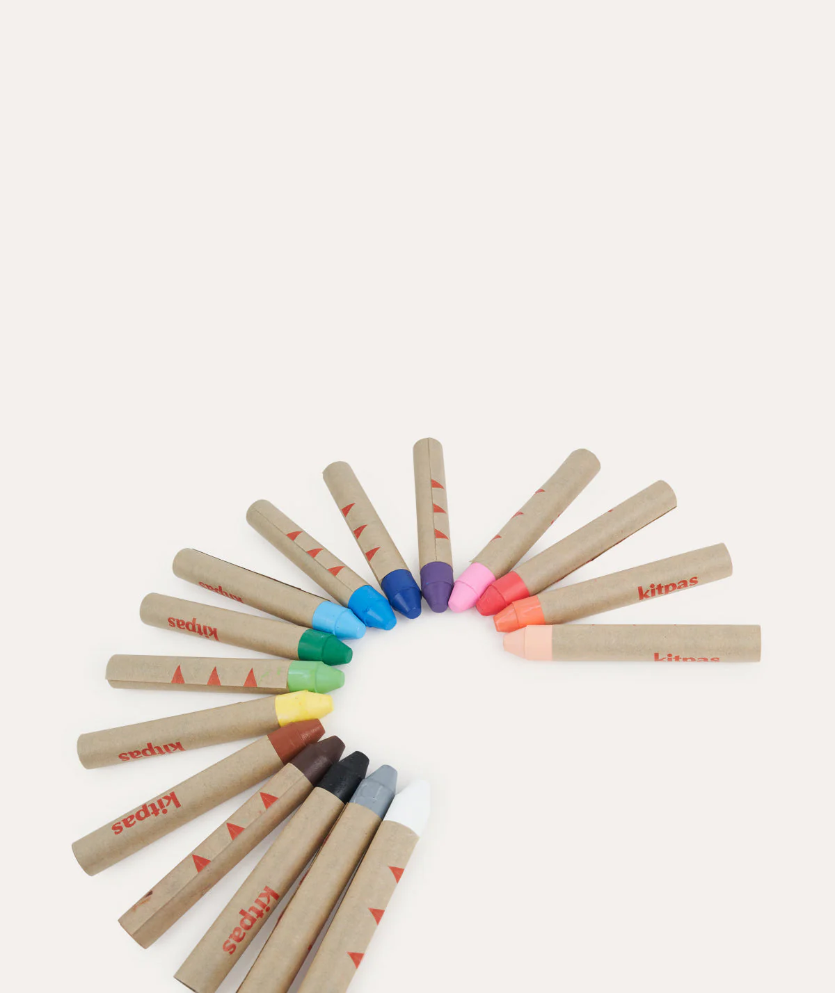 Kitpas Rice Bran Wax Crayon 16 Colours - Image 3