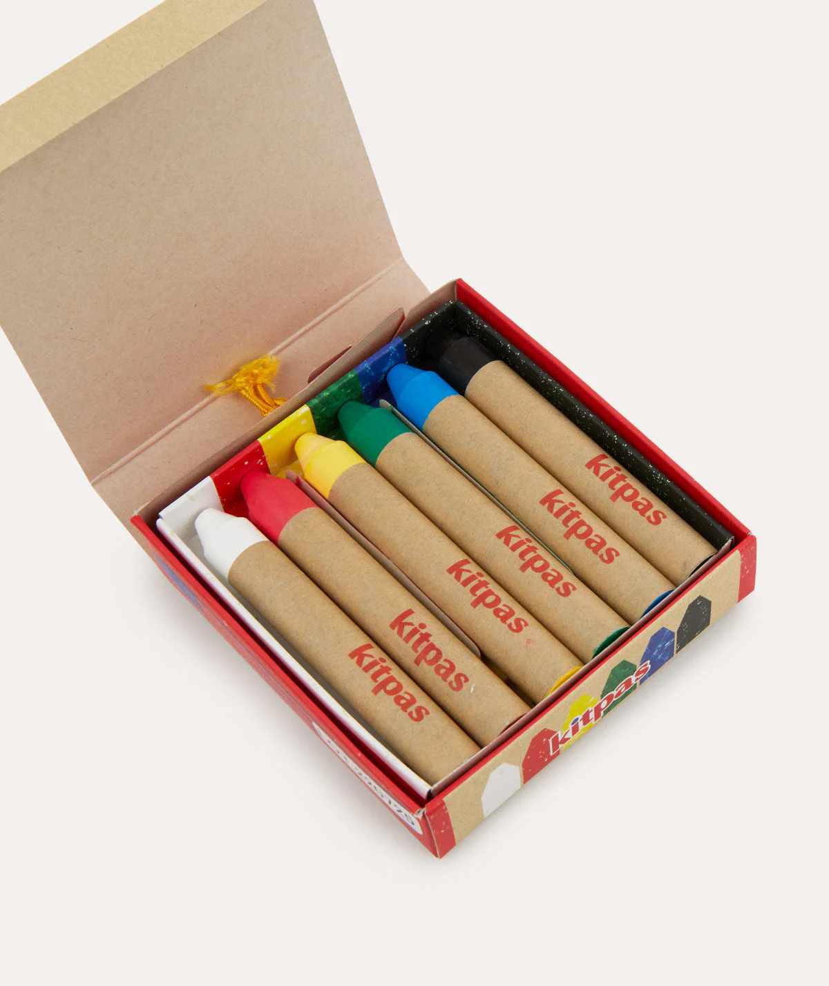 Kitpas Rice Bran Wax Crayon 6 Colours - Image 2