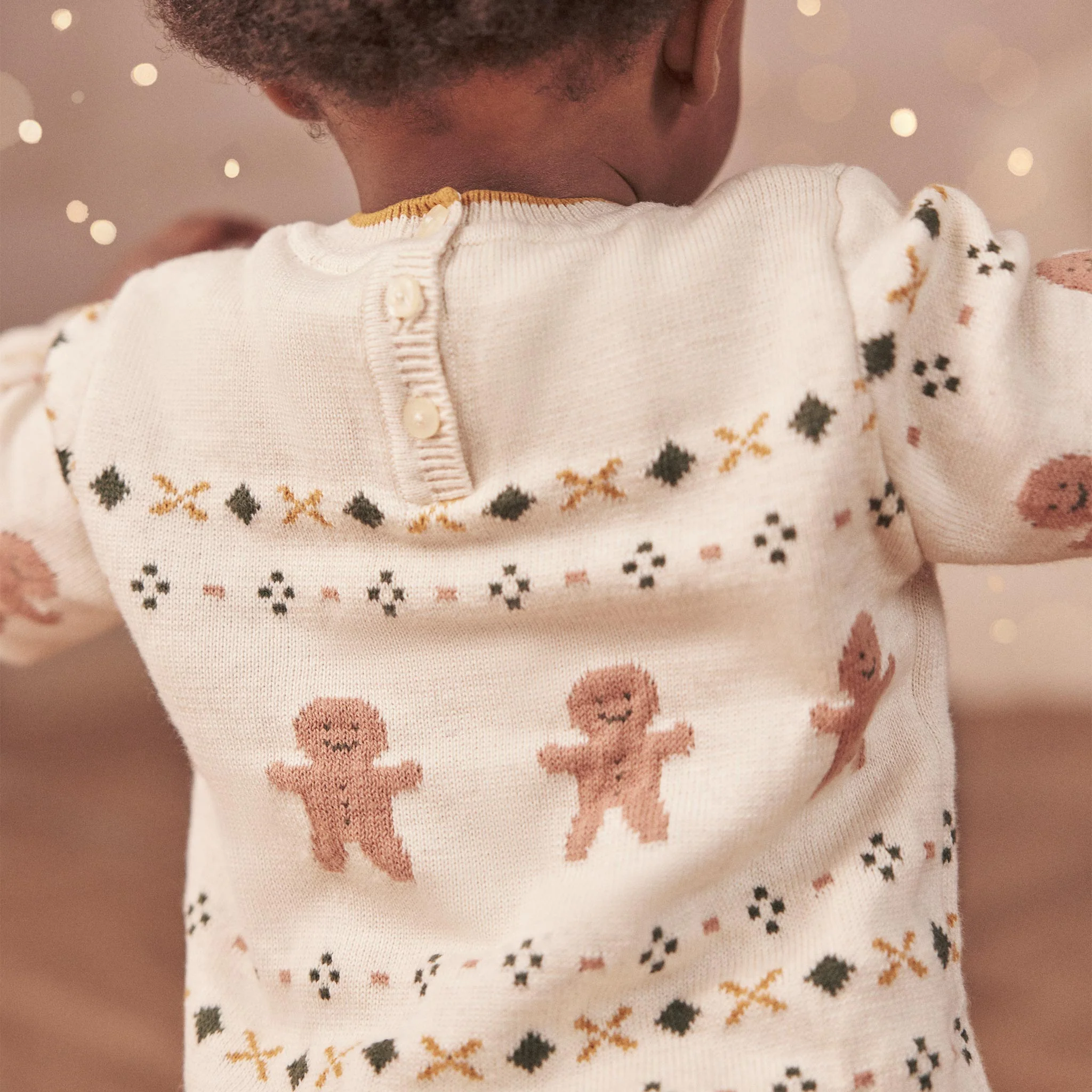 Knitted Gingerbread Jumper - Image 3