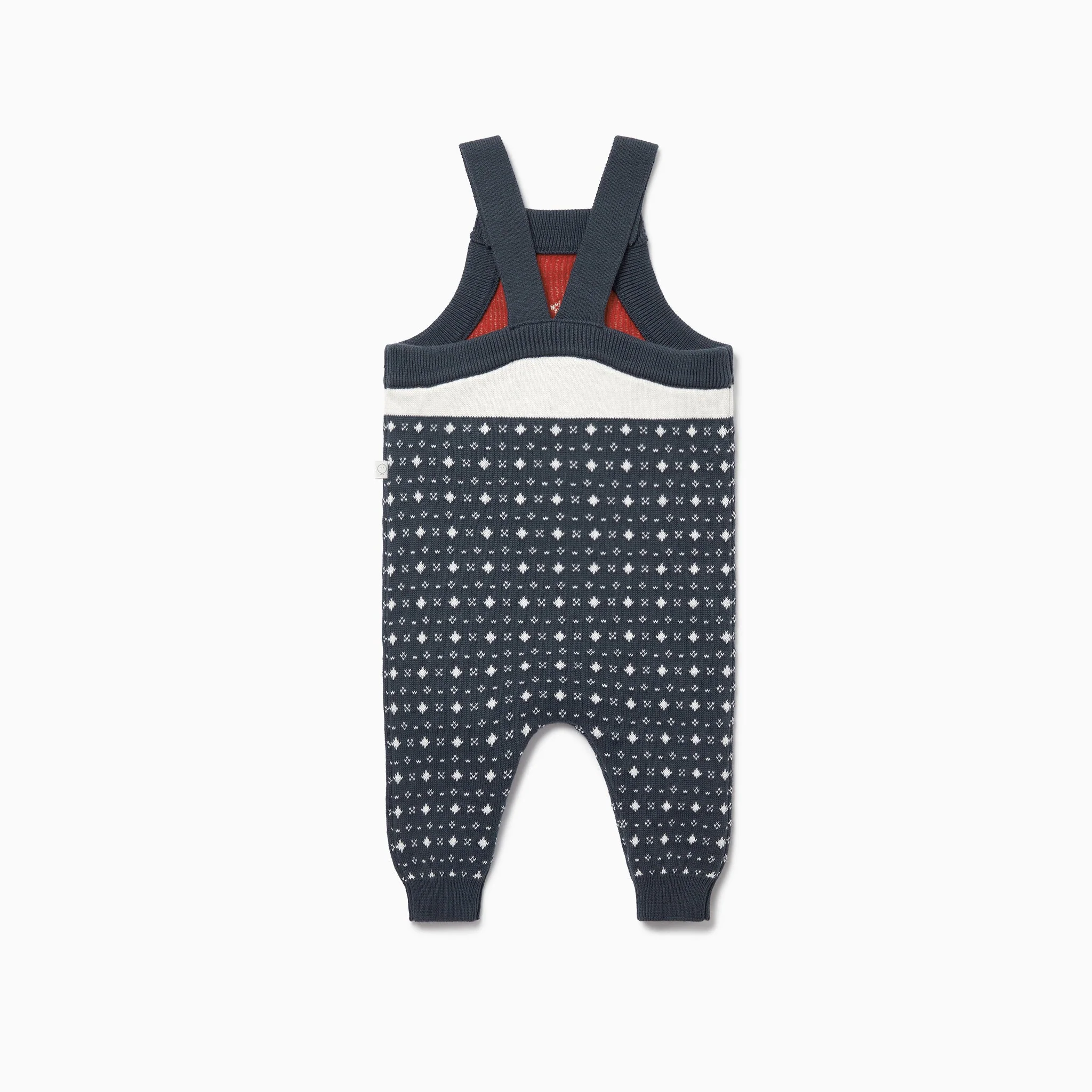 Knitted Reindeer Dungarees - Image 3