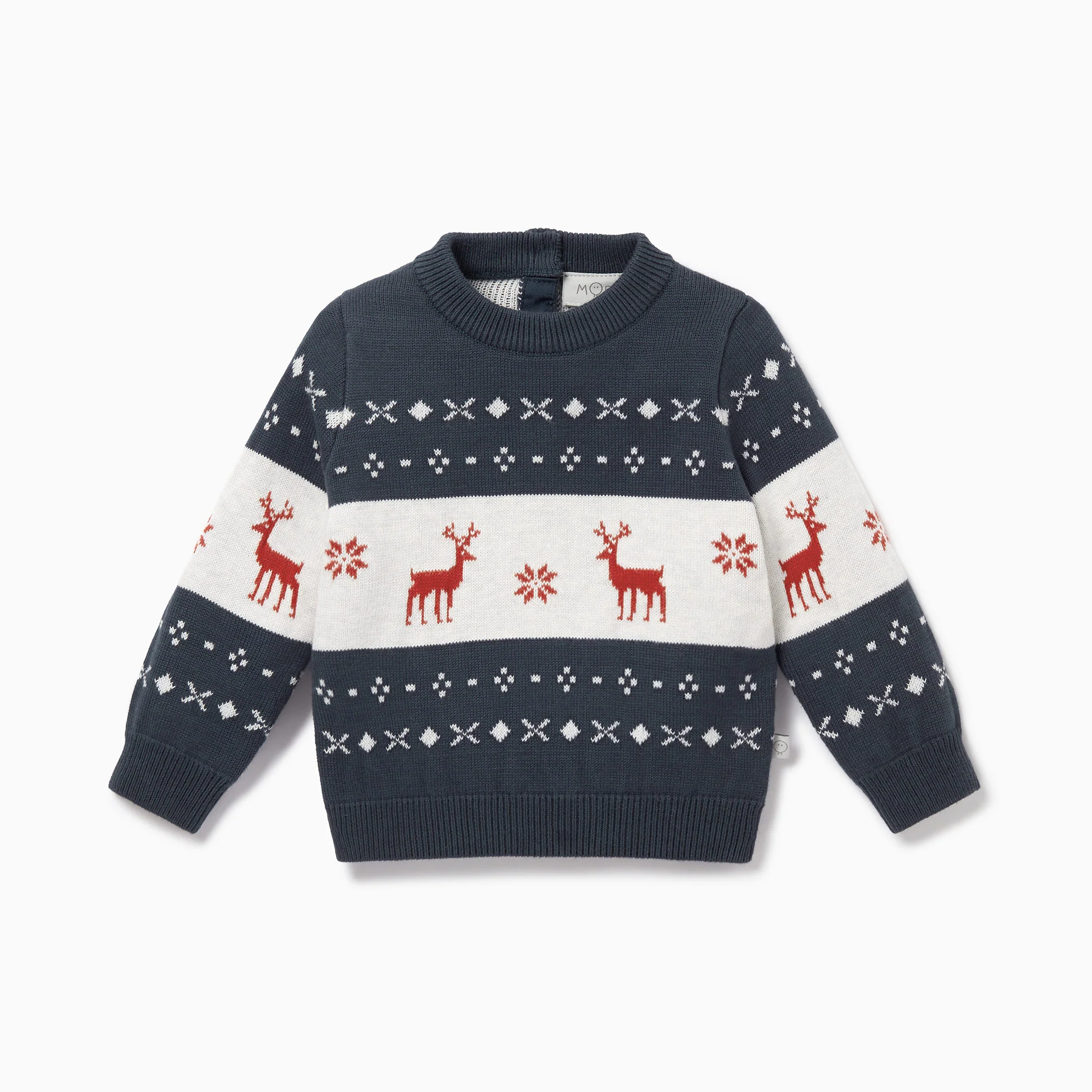 Knitted Reindeer Jumper & Joggers Outfit - Image 3