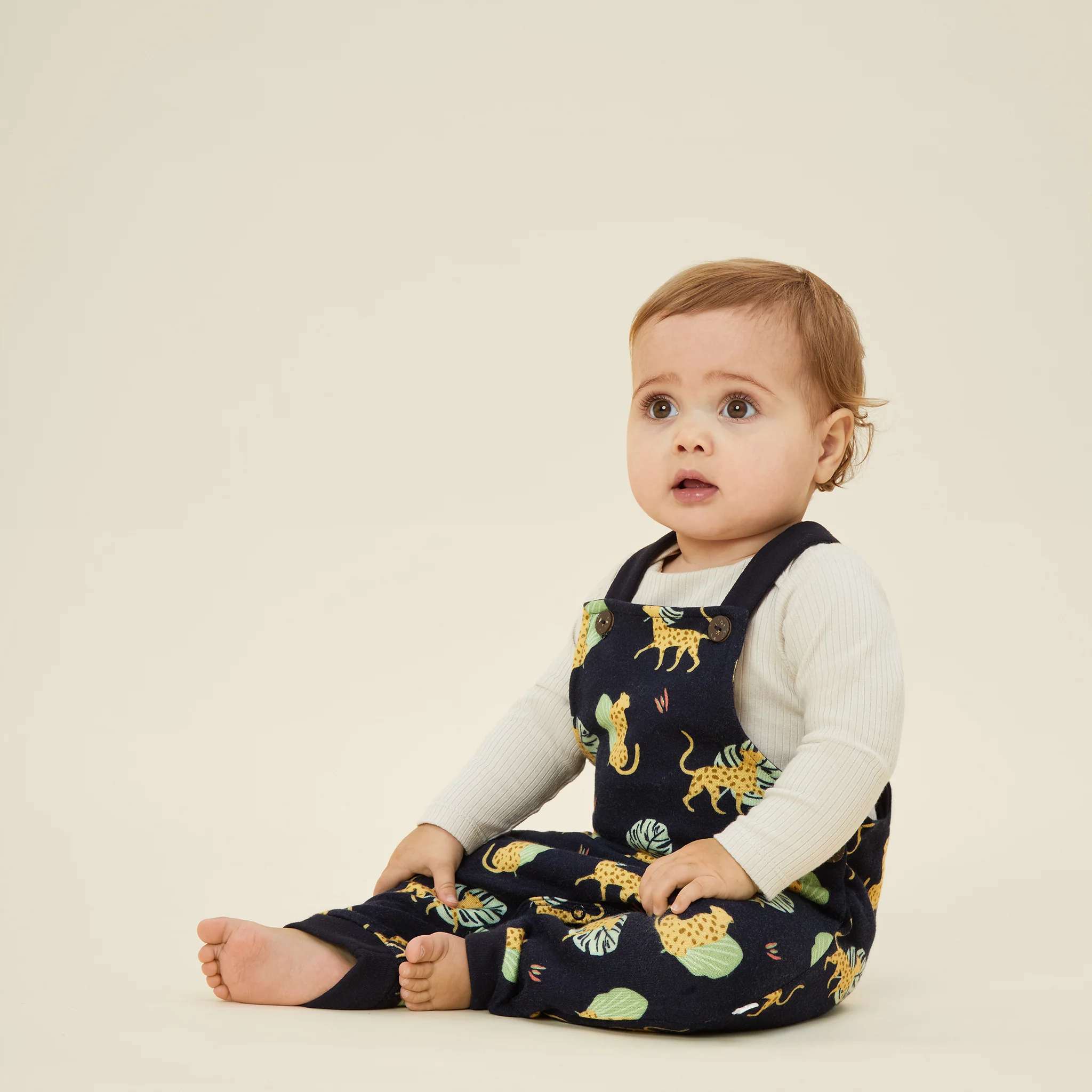 Leopard Print Dungarees