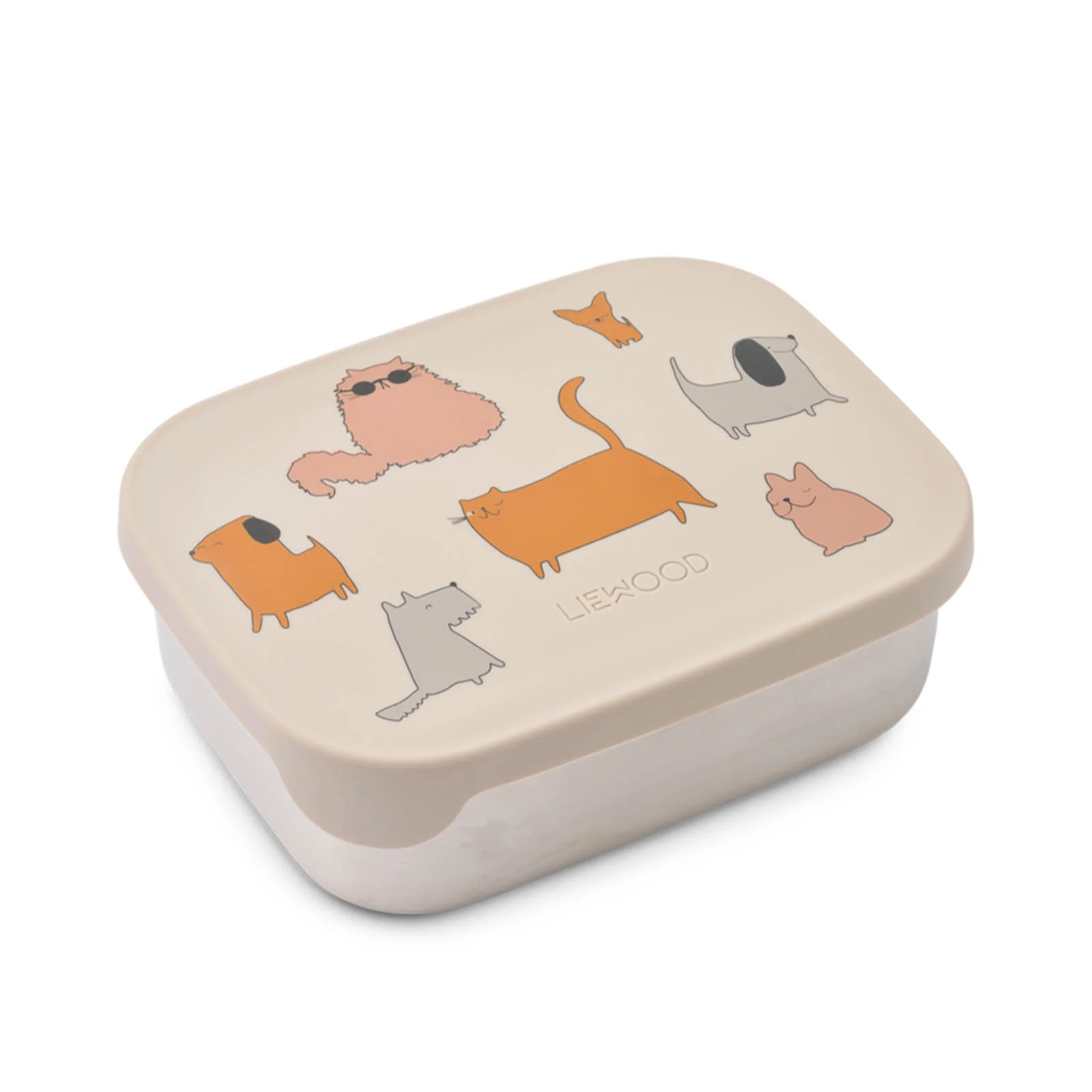 Liewood Arthur Printed Lunchbox - Cats & Dogs