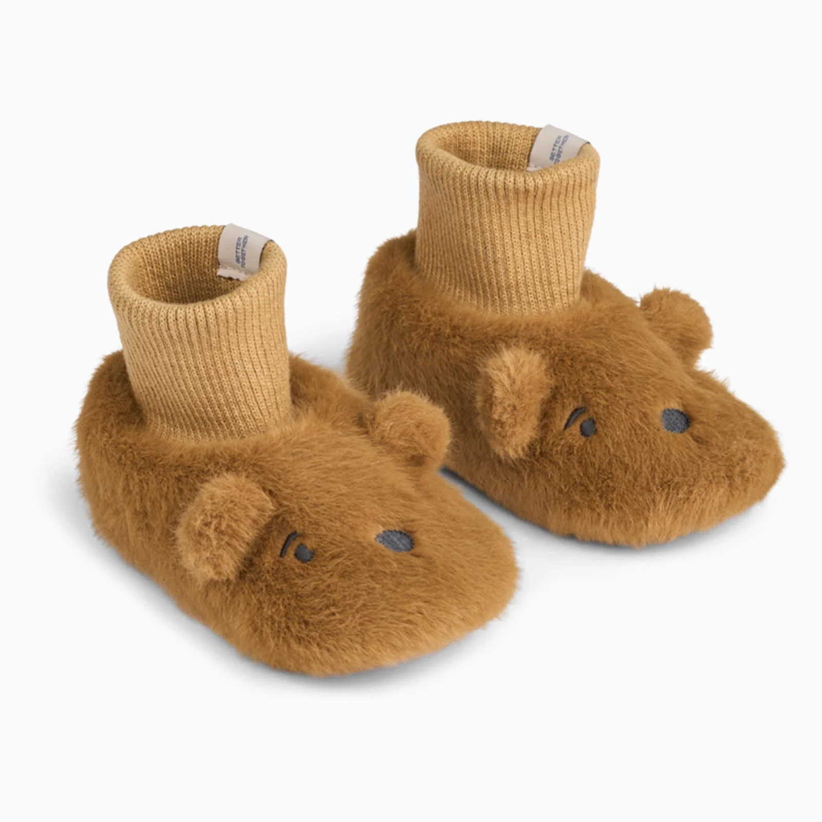 Liewood Beth Bear Plush Slipper - Golden Caramel