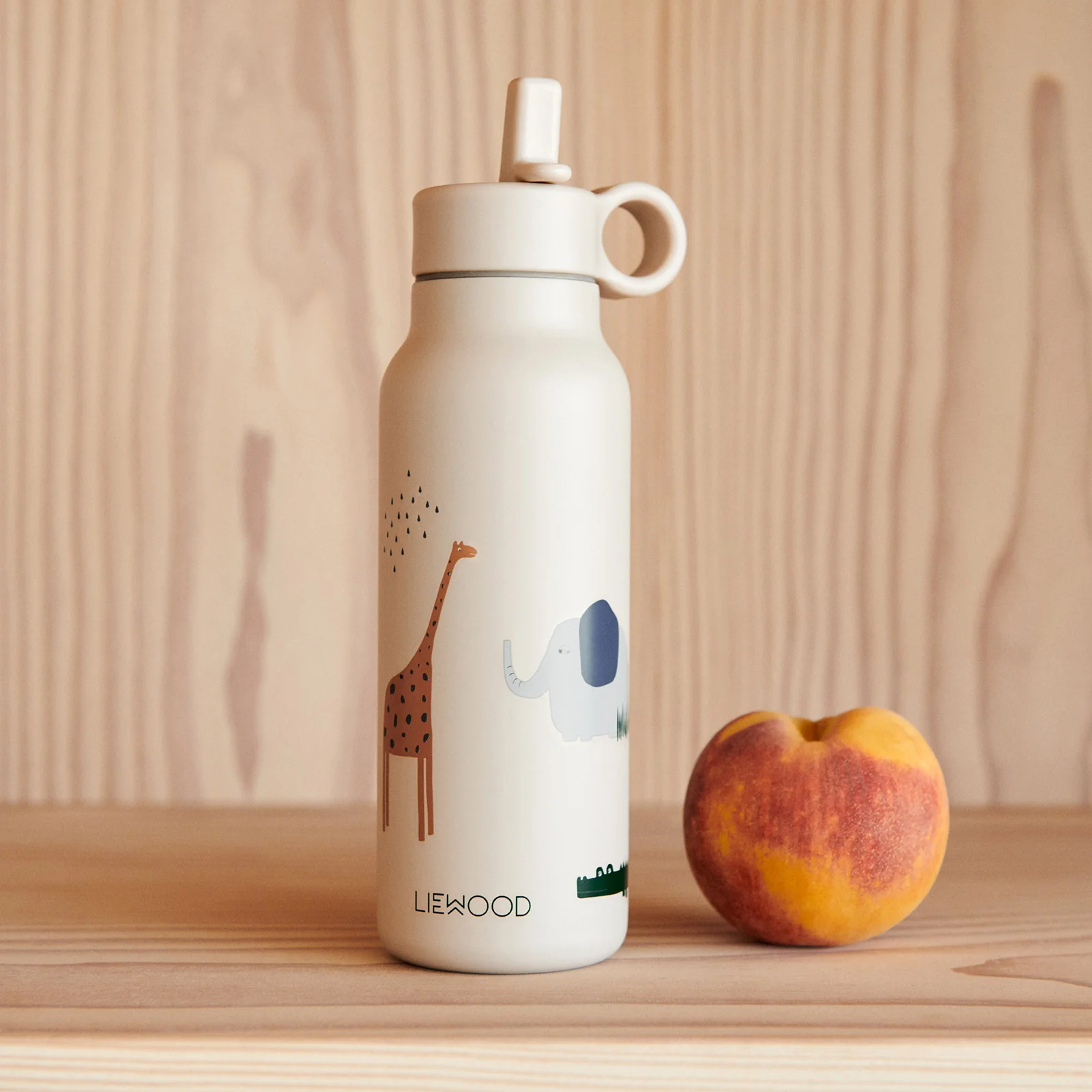 Liewood Falk Water Bottle 350ml - Safari Sandy - Image 4