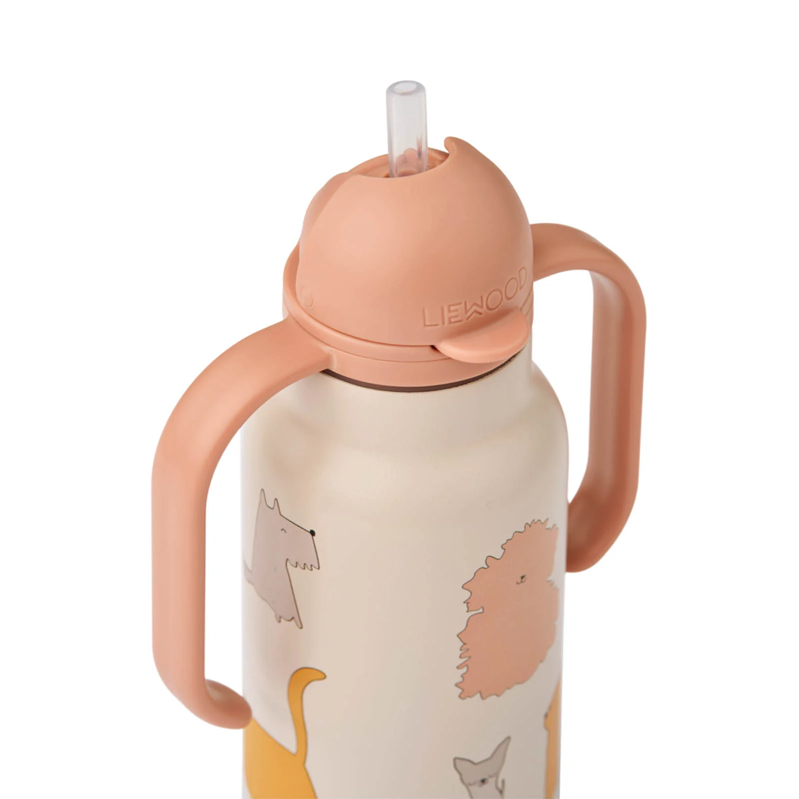 Liewood Kimmie Water Bottle 250ml - Cats and Dogs - Image 4