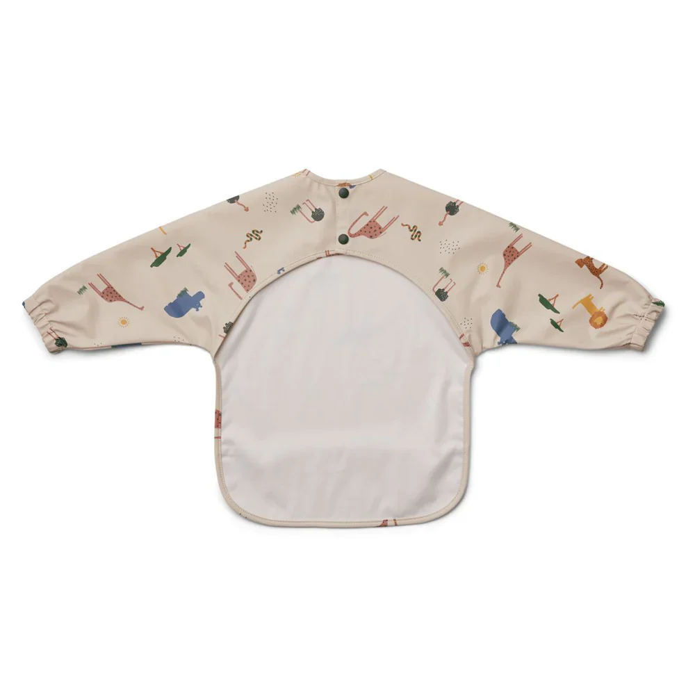 Liewood Long Sleeved Merle Cape Bib - Safari Sandy - Image 2