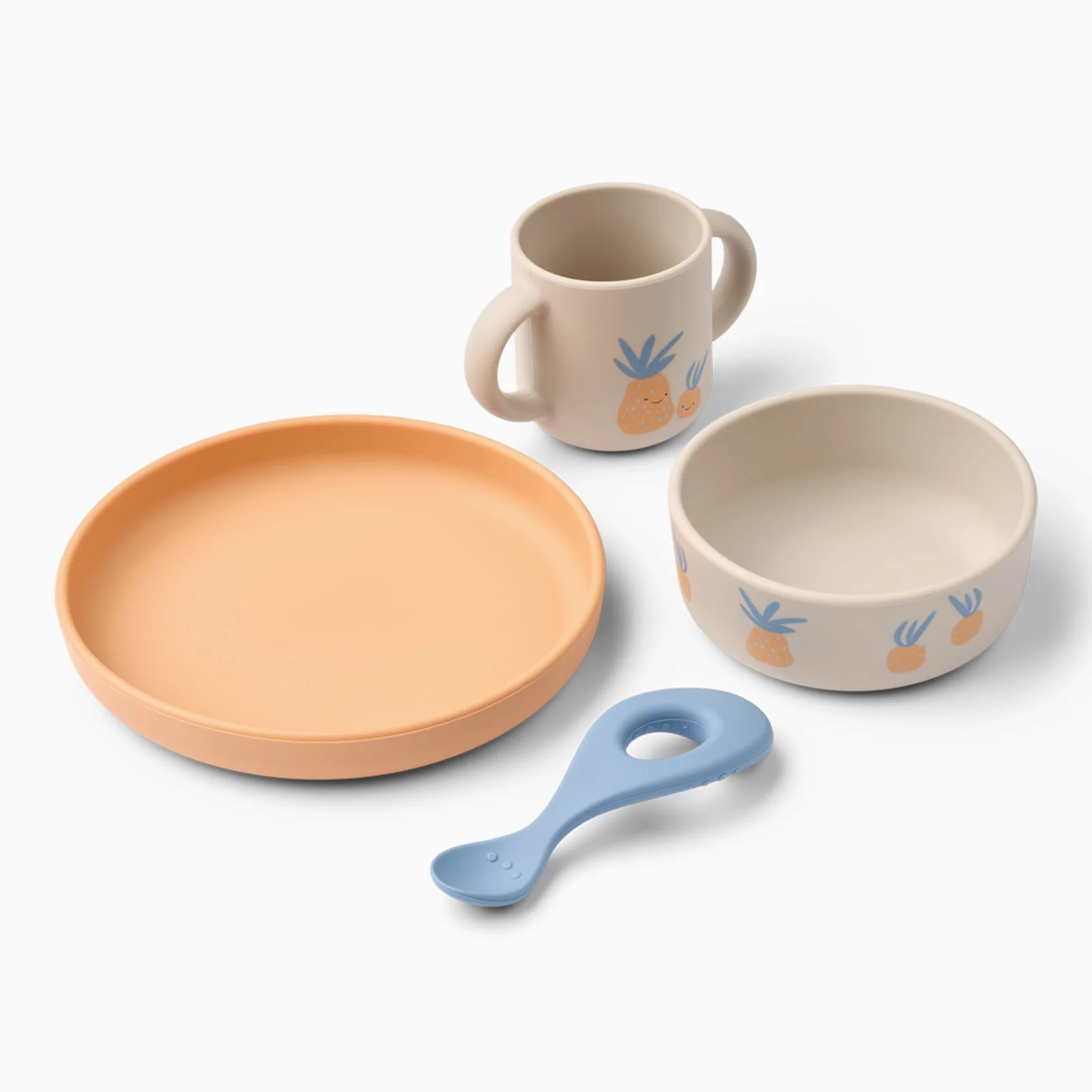 Liewood Vivi Printed Tableware Set - Pineapple