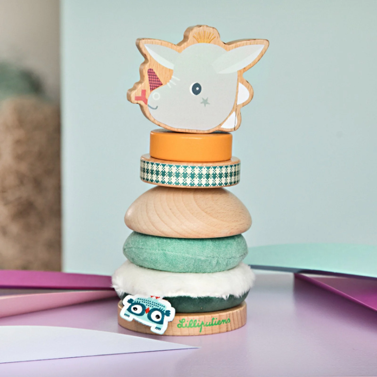 Lilliputiens Magic Joe Stacking Pyramid - Image 3