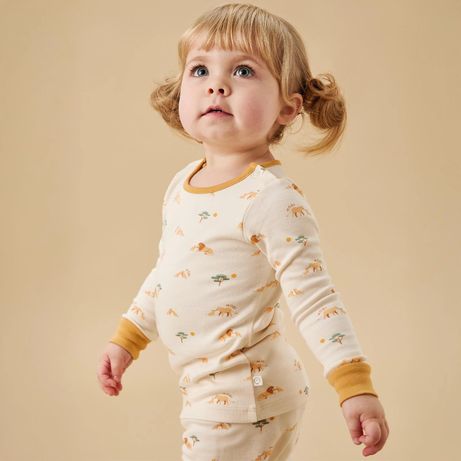 Lion & Yellow Ribbed Pyjamas 2 Pack - Image 2