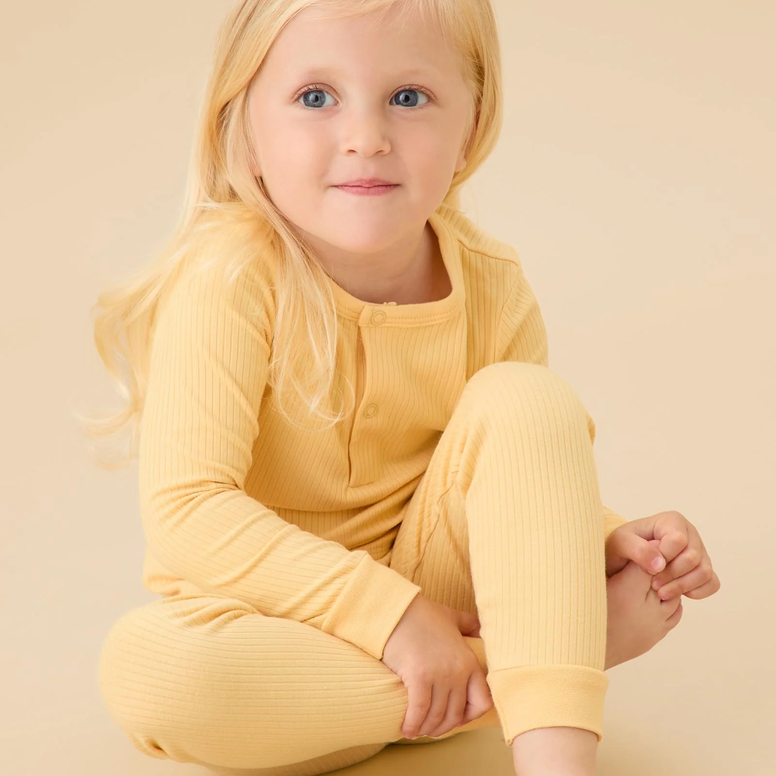 Lion & Yellow Ribbed Pyjamas 2 Pack - Image 3