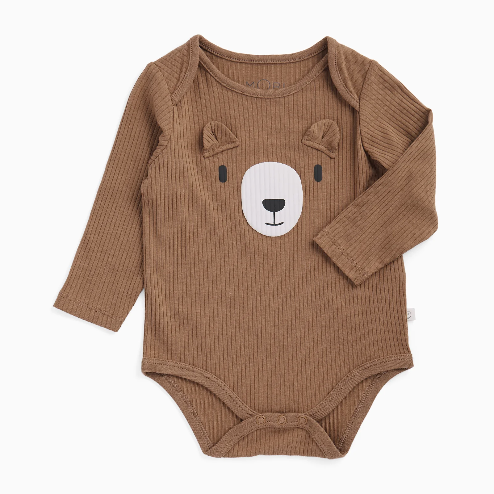 Little Bear Ribbed Long Sleeve Bodysuit
