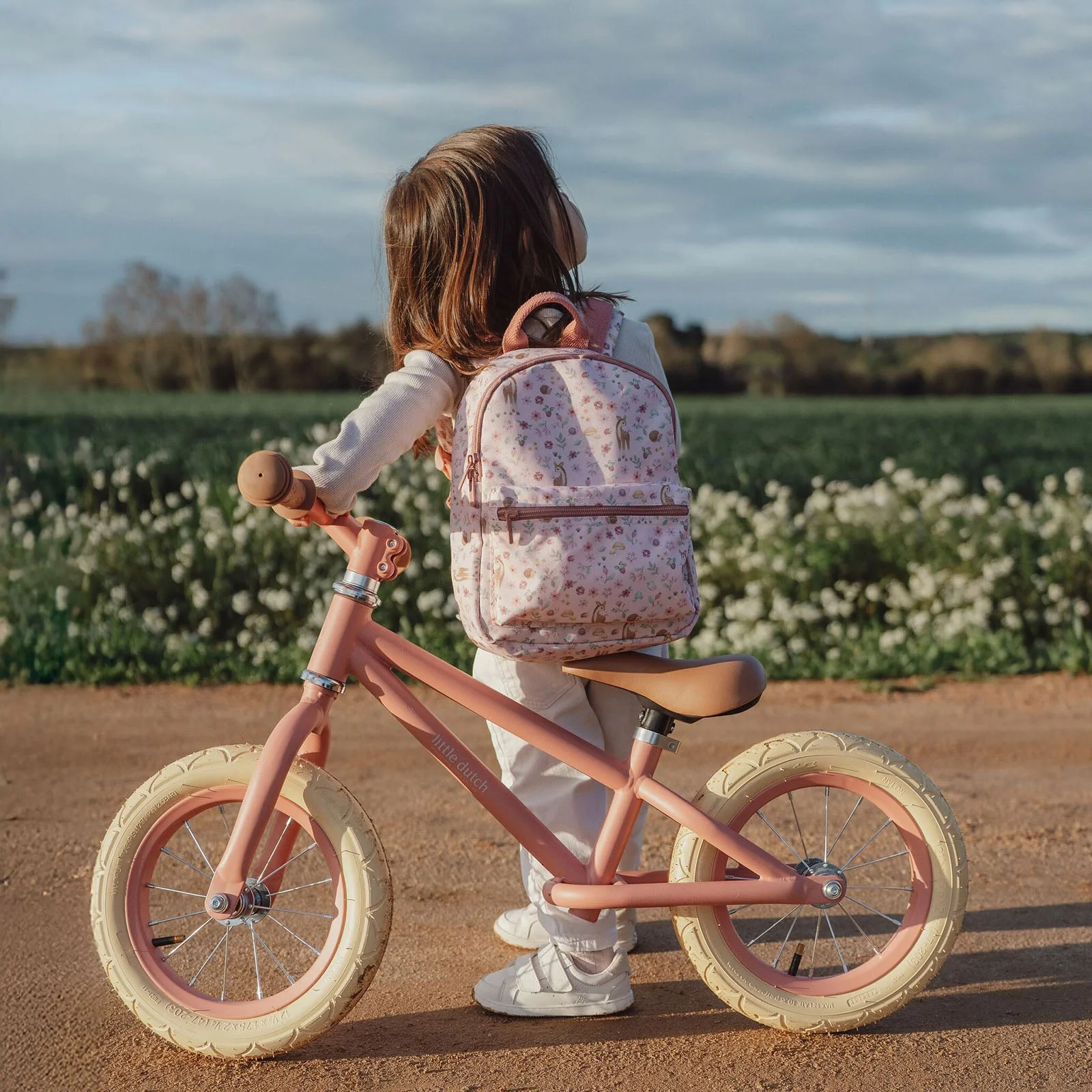 Little Dutch Balance Bike Matte - Pink - Image 6