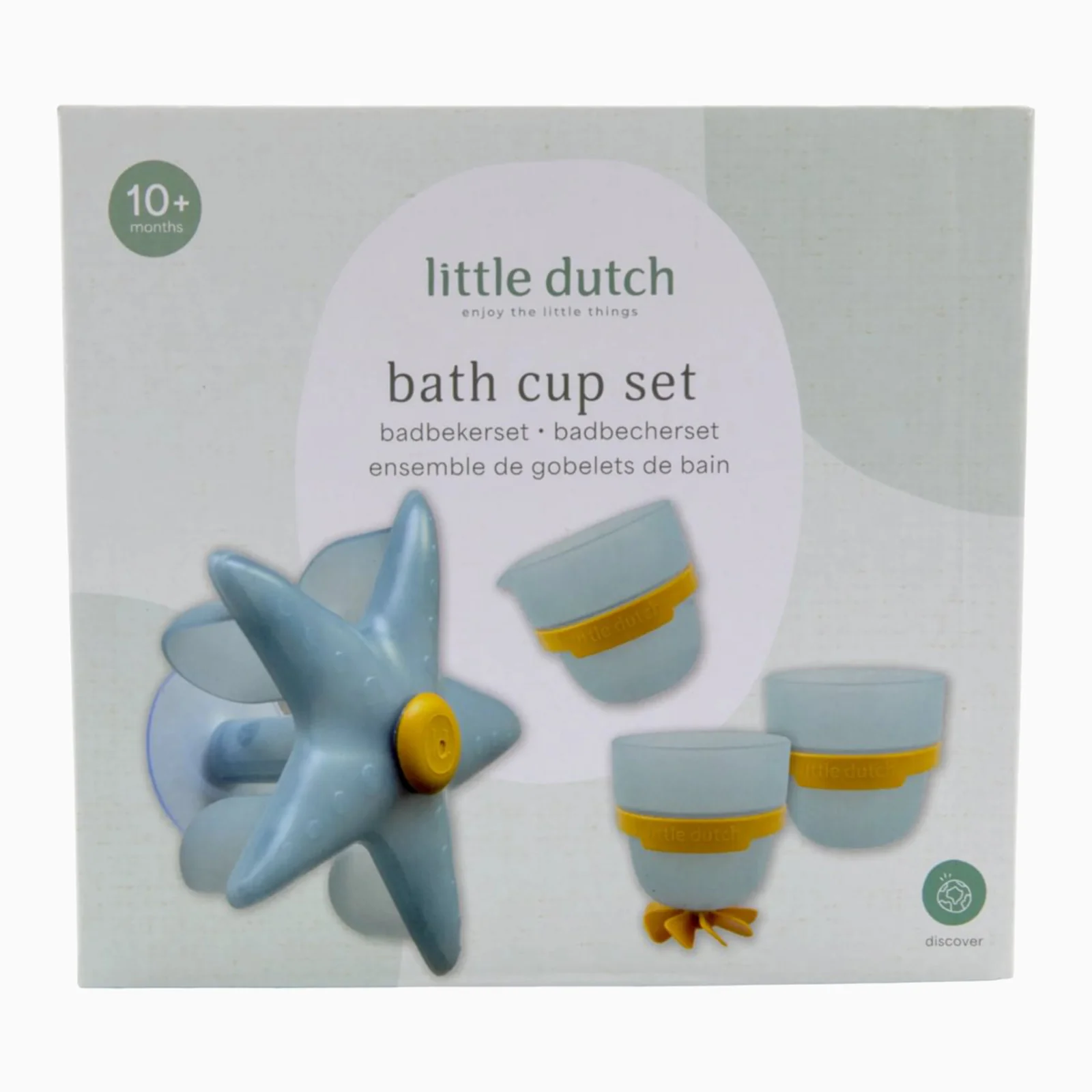 Little Dutch Bath Play Cups - Starfish - Image 3