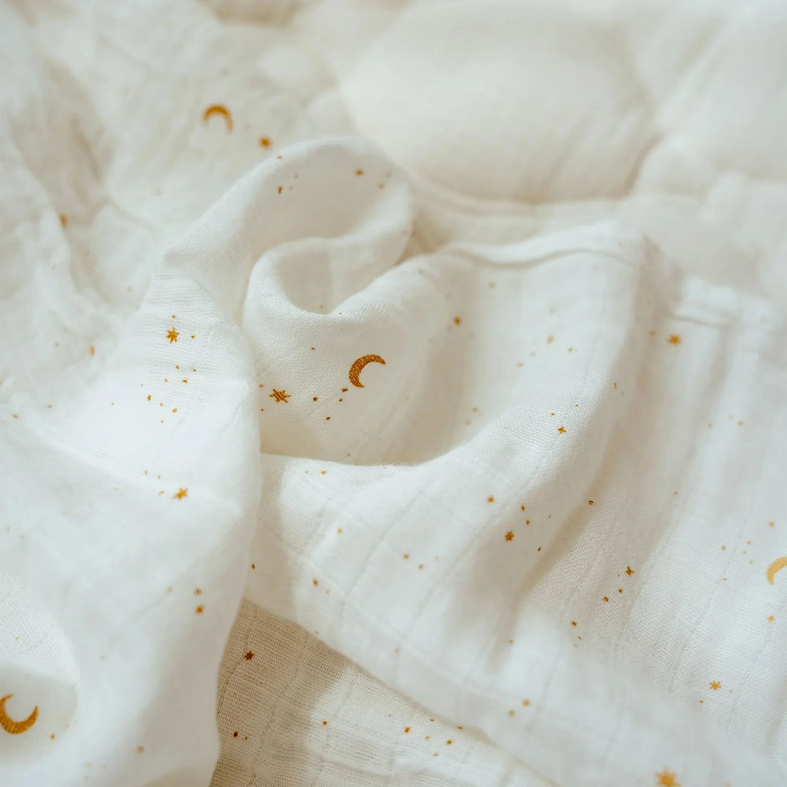 Little Dutch Fitted Cot Sheet - Moon & Stars - Image 3