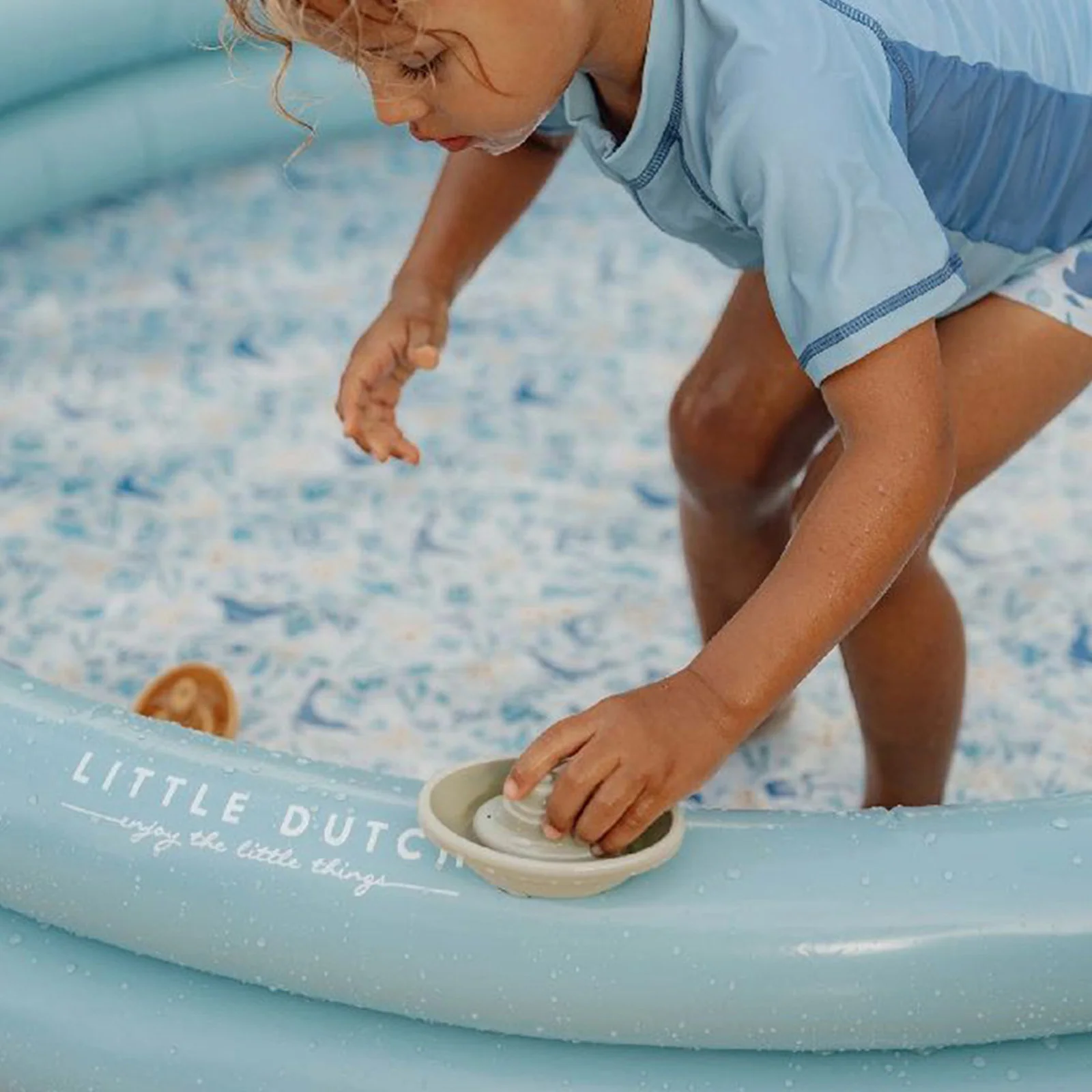 Little Dutch Paddling Pool - Blue - Image 2