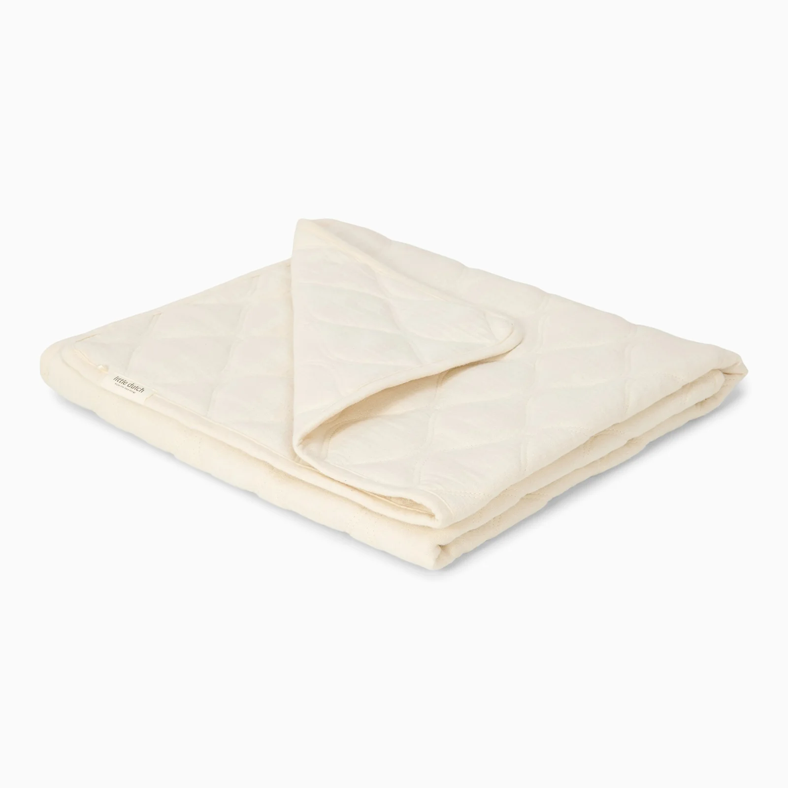 Little Dutch Quilted Cot blanket - Soft White