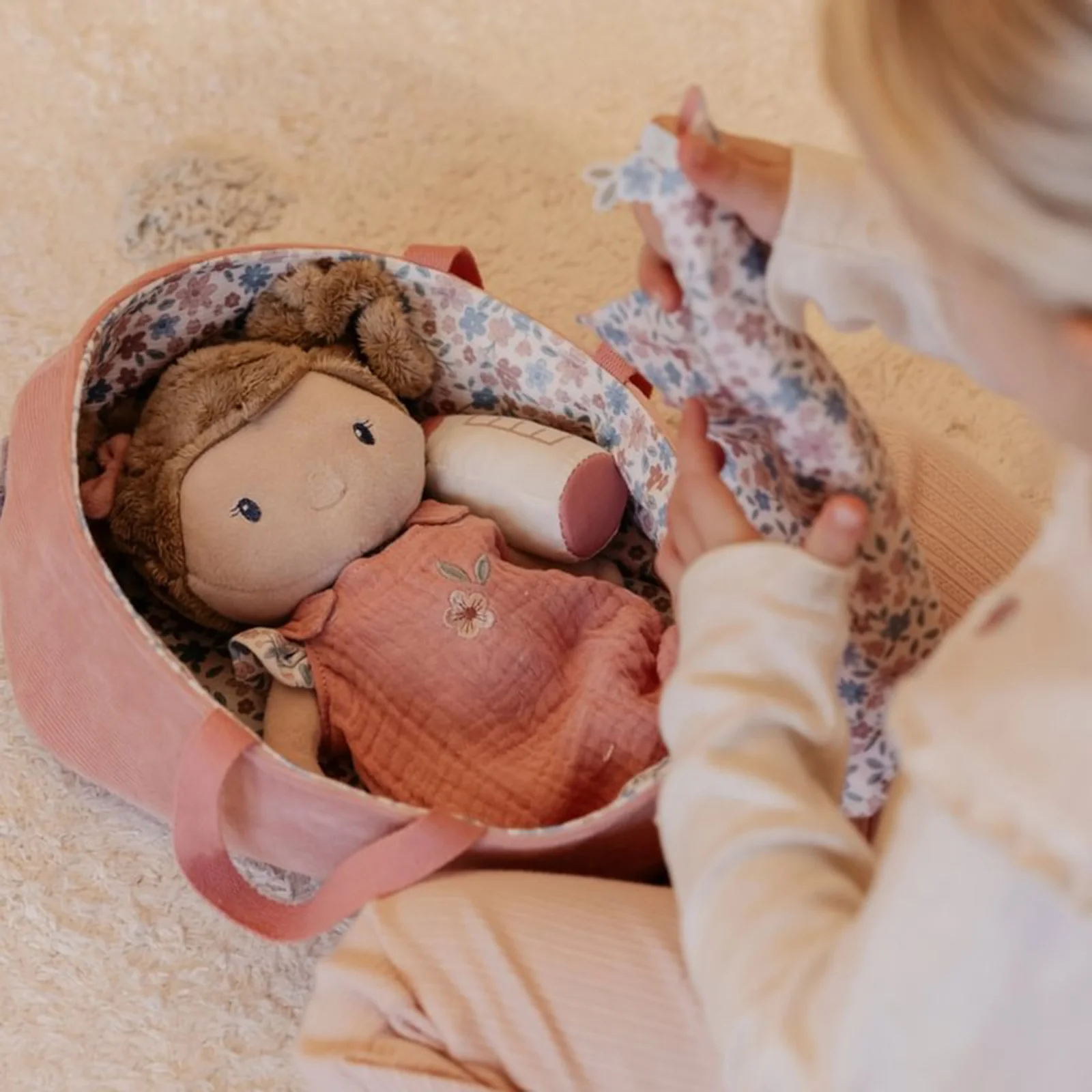 Little Dutch Rosa Baby Doll In Carry Cot - Image 2