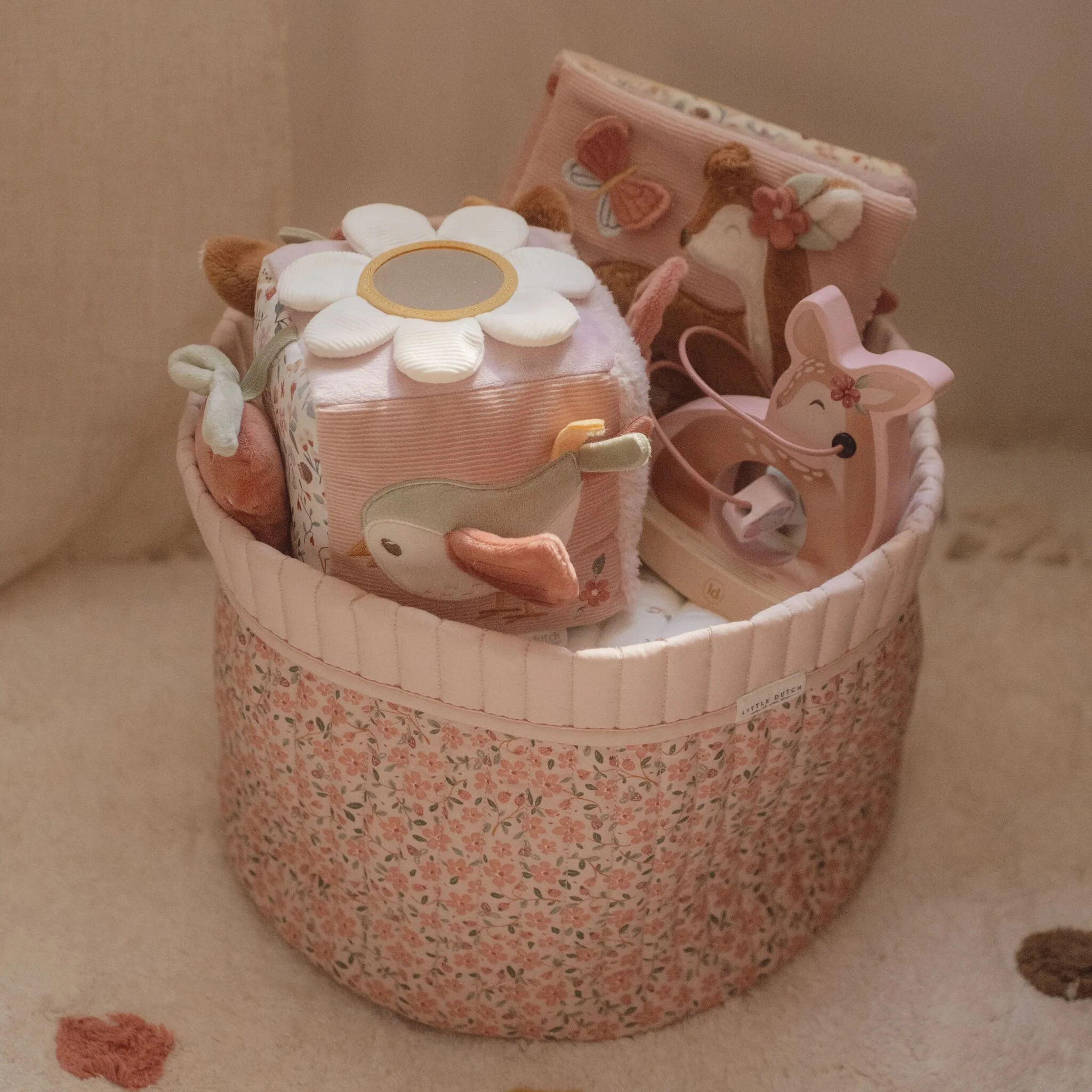 Little Dutch Soft Activity Cube - Pink - Image 2