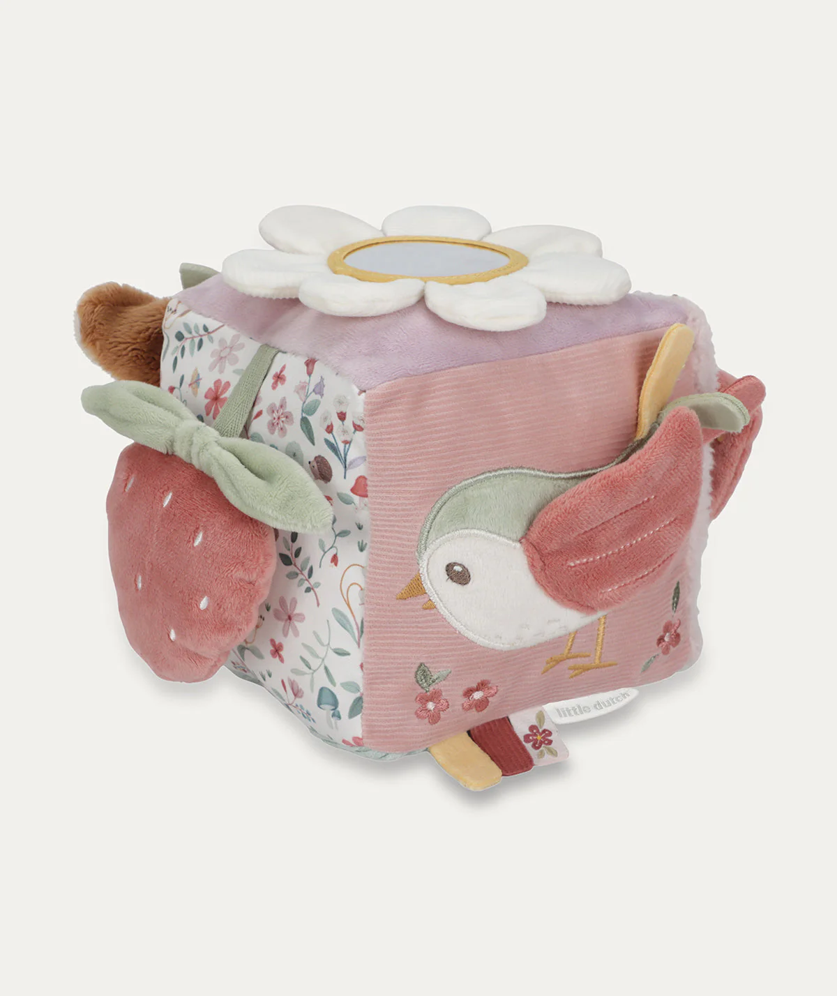 Little Dutch Soft Activity Cube - Pink - Image 4