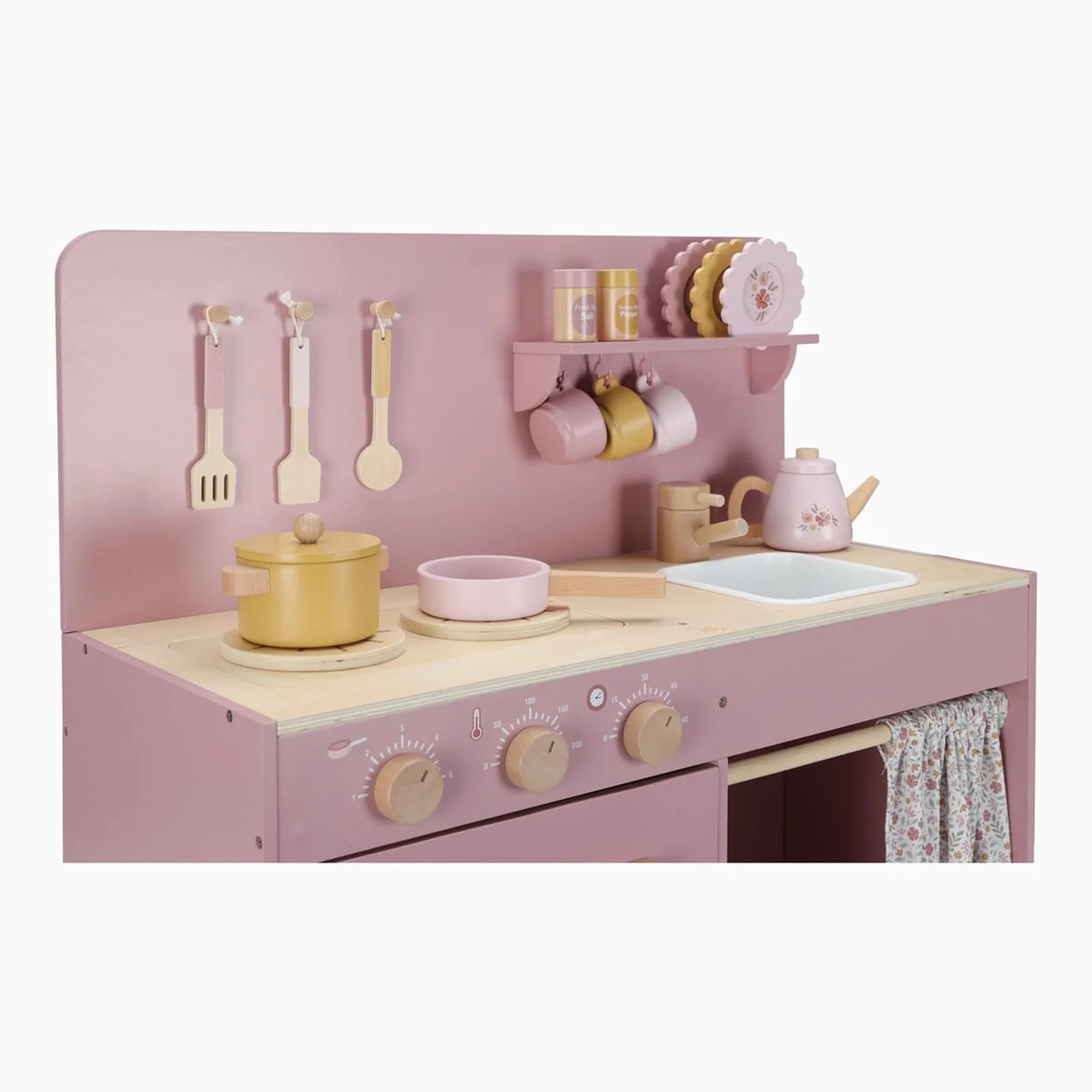 Little Dutch Wooden Play Kitchen - Pink - Image 7