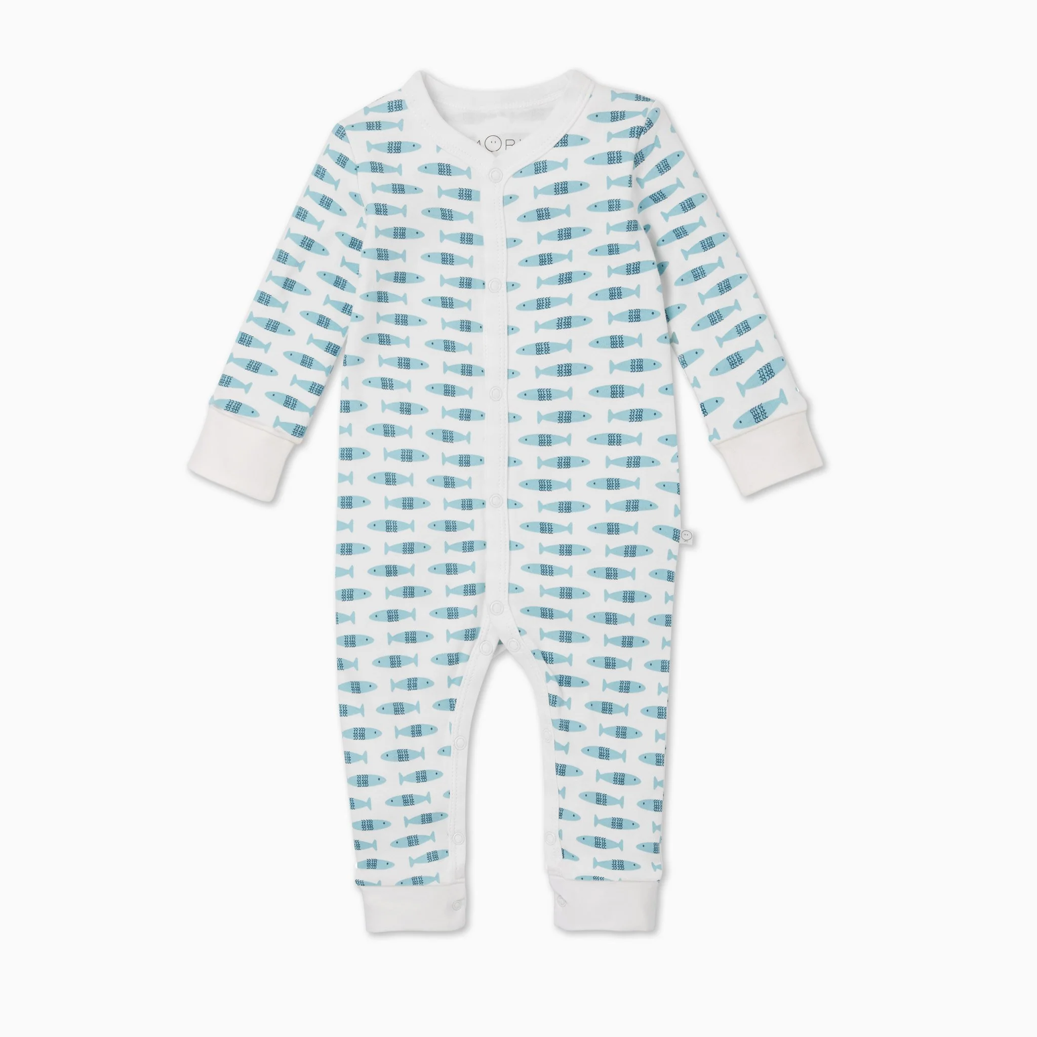 Little Fish Front Opening Sleepsuit - Image 2