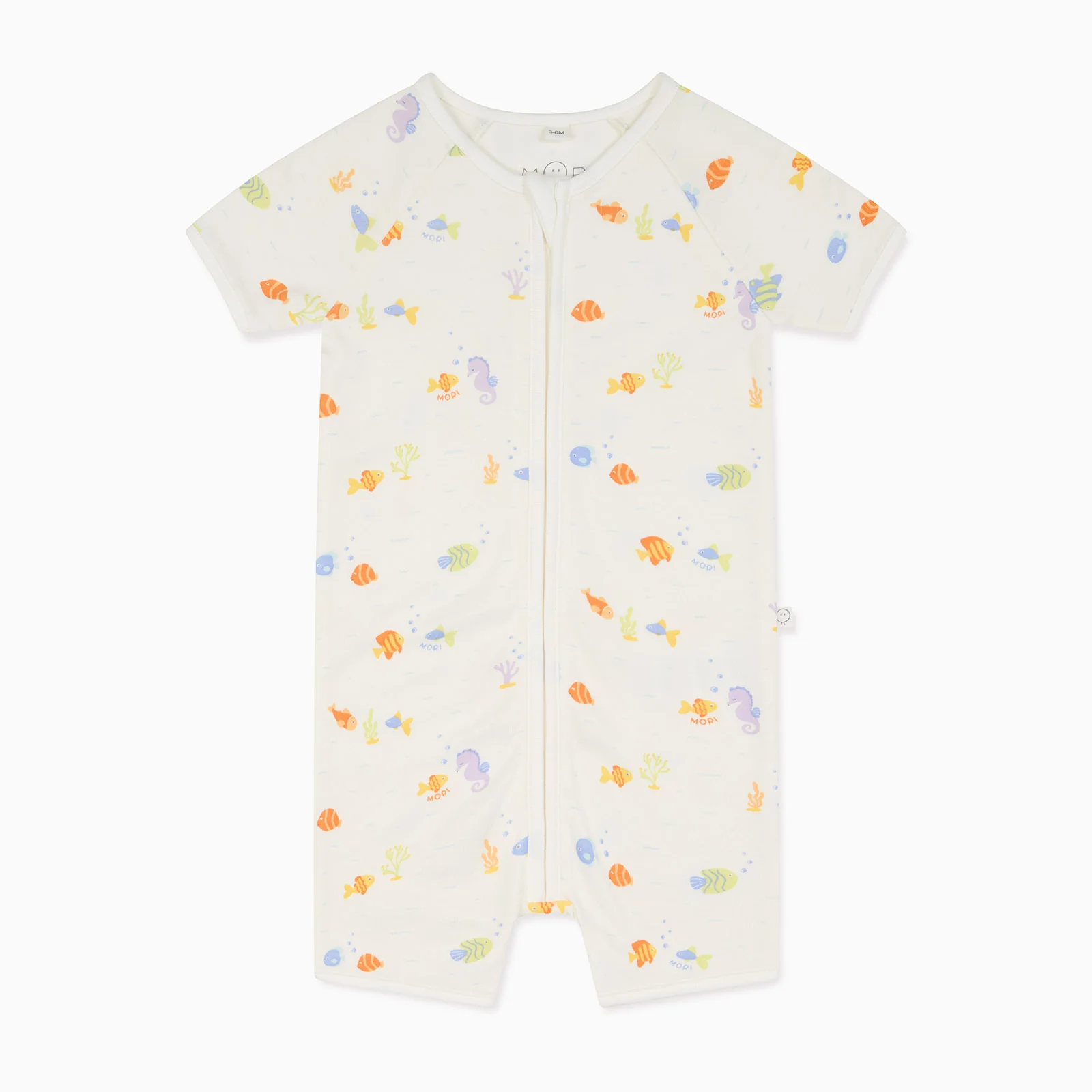 Little Fish Zip Summer Sleepsuit - Image 3