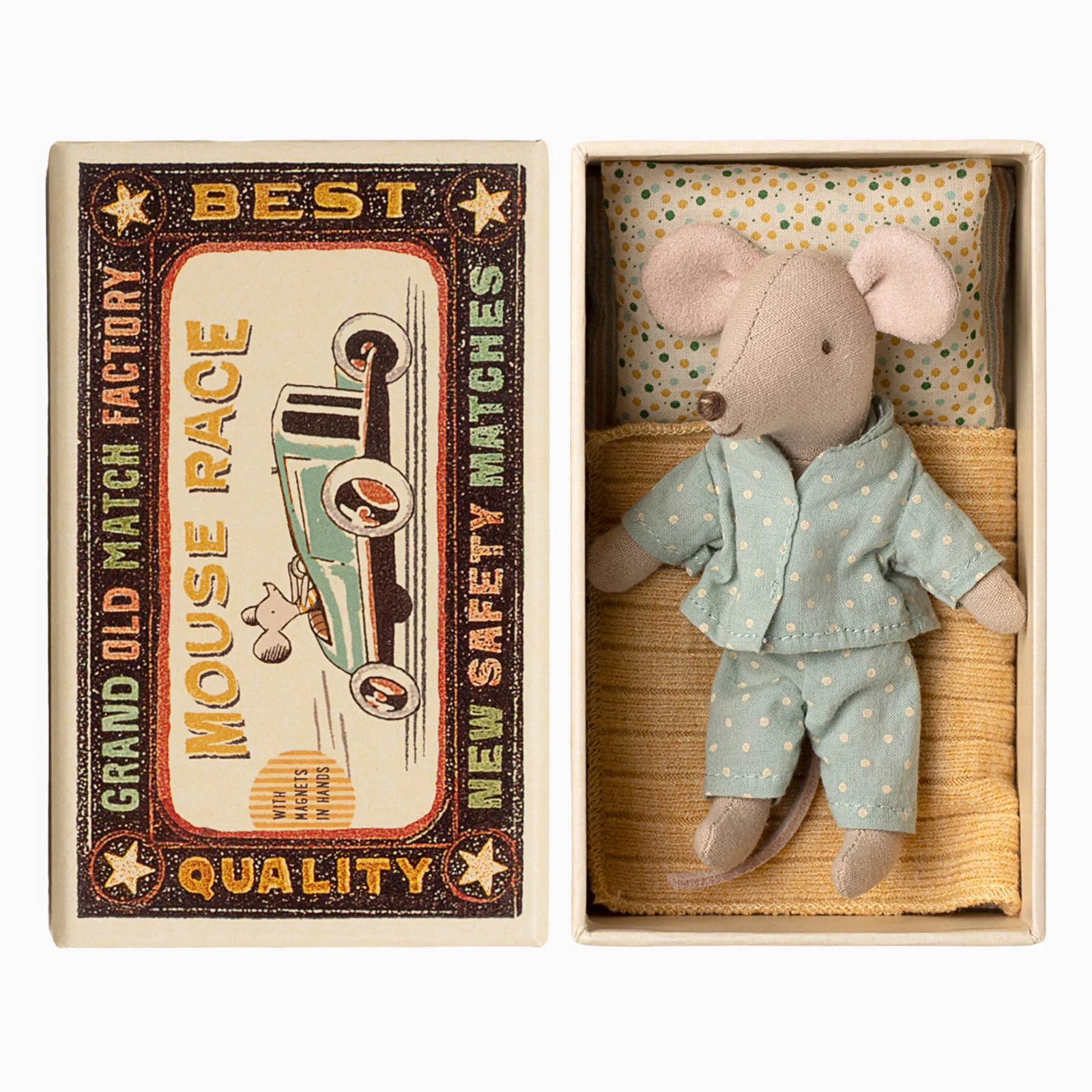 Maileg Little Brother Mouse In Matchbox