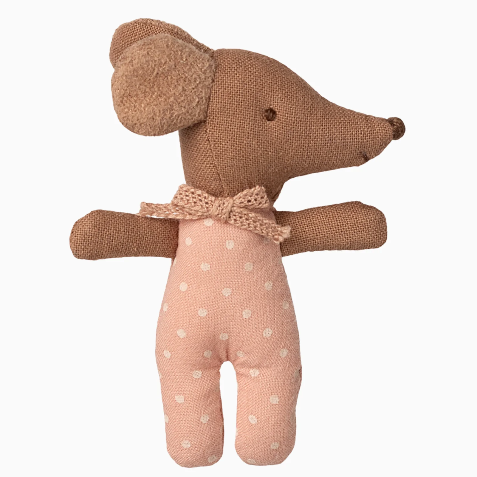 Maileg Sleepy Wakey Baby Mouse In Matchbox - Rose - Image 4