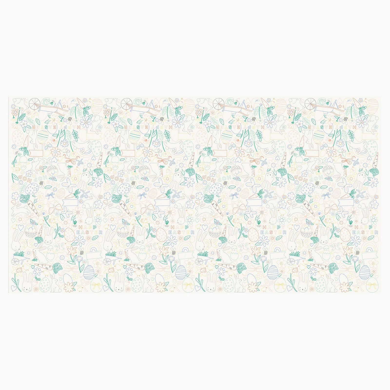 Meri Meri Easter Colour In Activity Tablecloth - Image 2