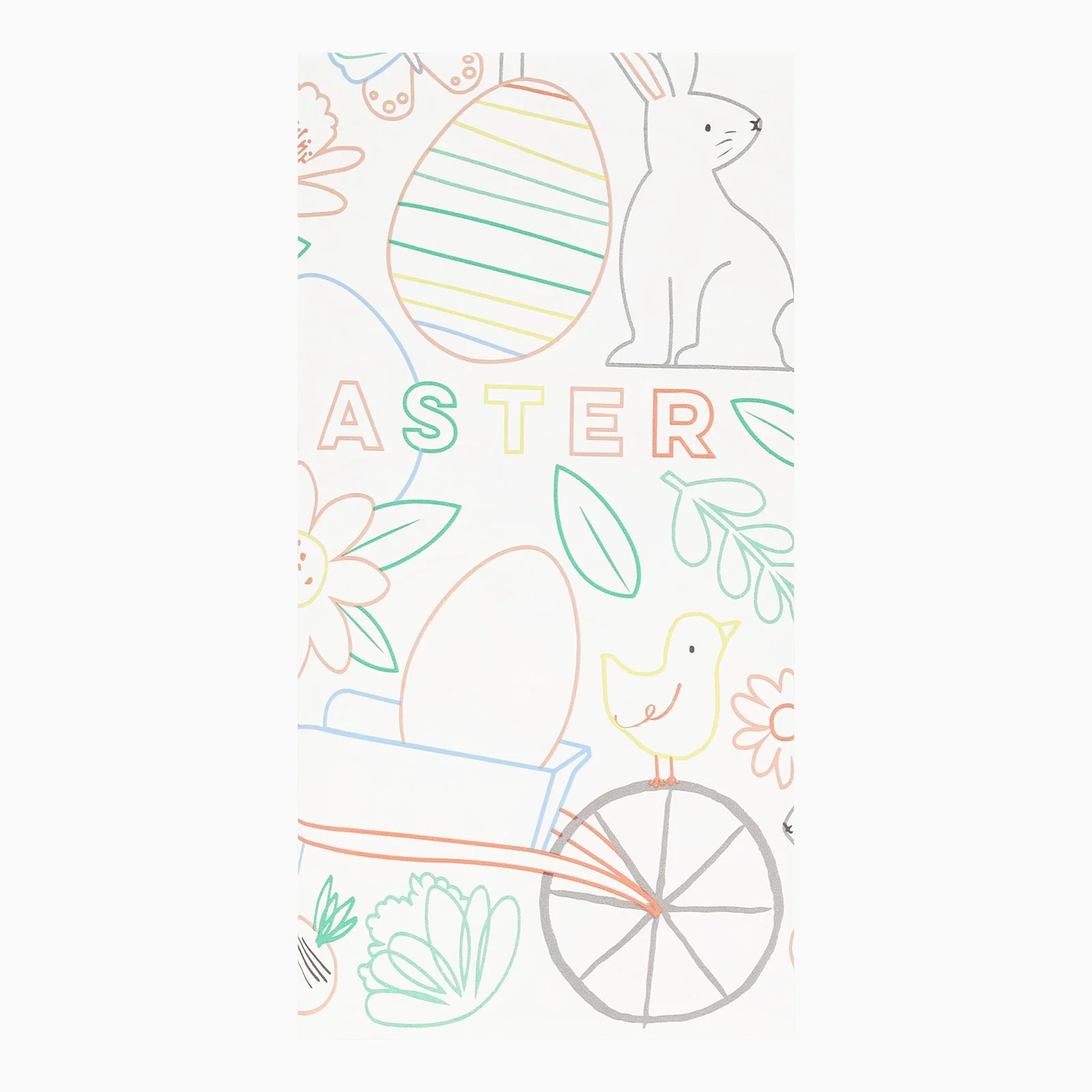 Meri Meri Easter Colour In Activity Tablecloth - Image 3