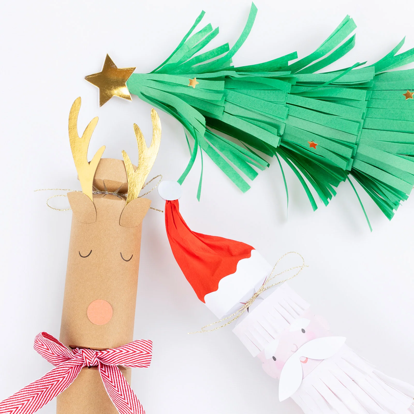 Meri Meri Santa, Reindeer & Tree Crackers - Image 3