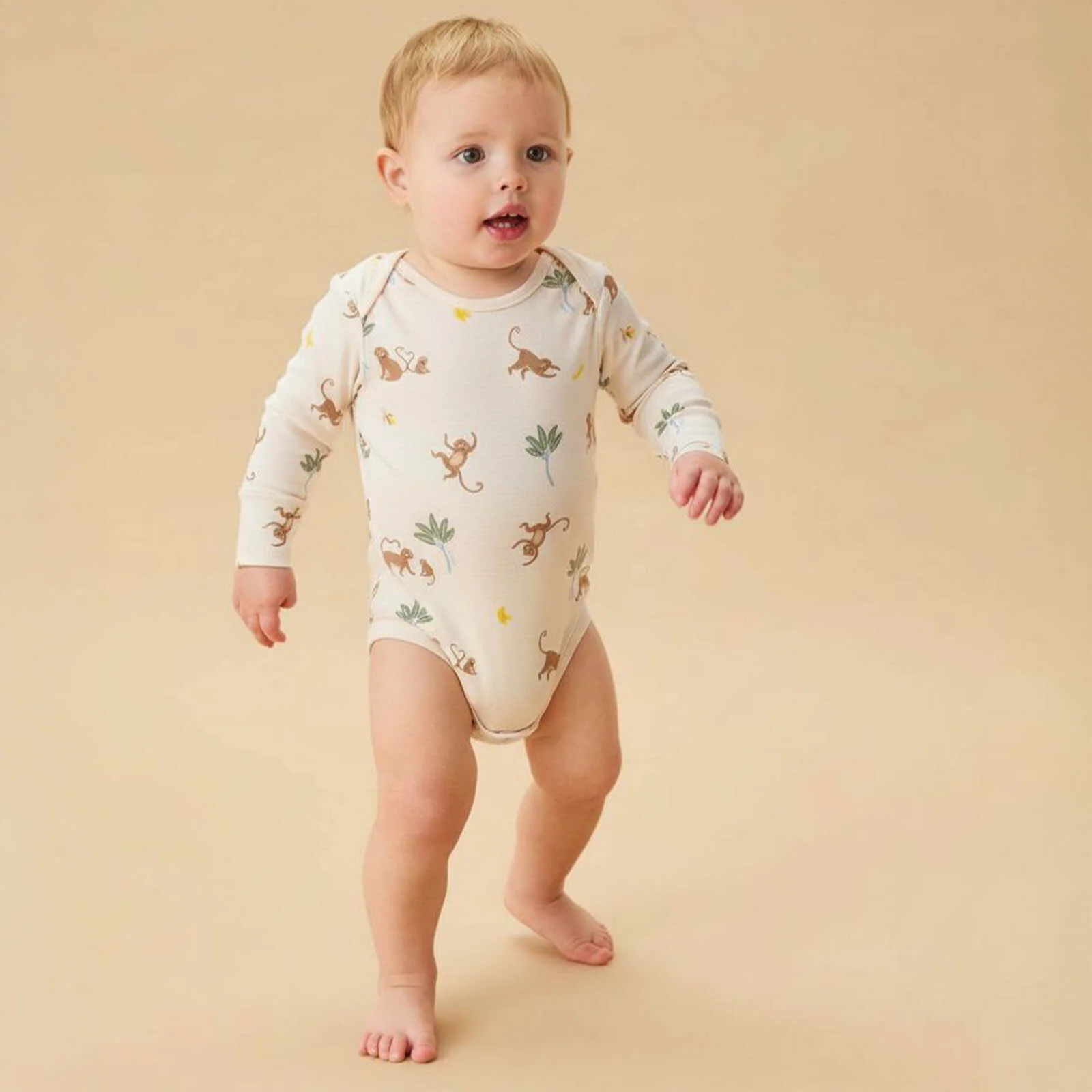 Monkeys Long Sleeve Bodysuit