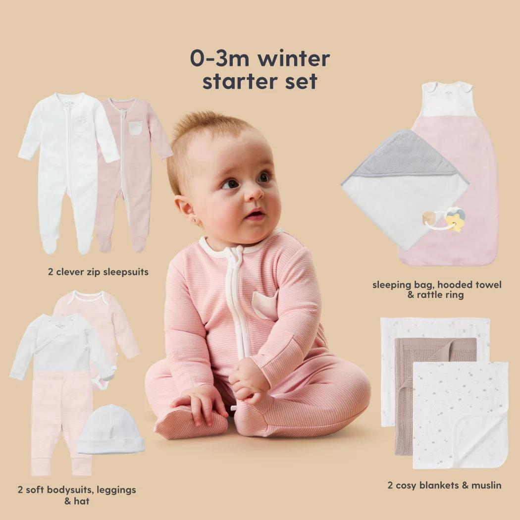 MORI Newborn Baby Starter 12-Piece Essentials Set - Image 21
