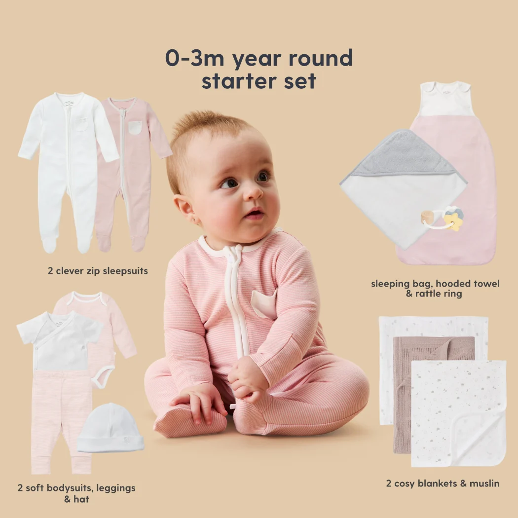 MORI Newborn Baby Starter 12-Piece Essentials Set - Image 24