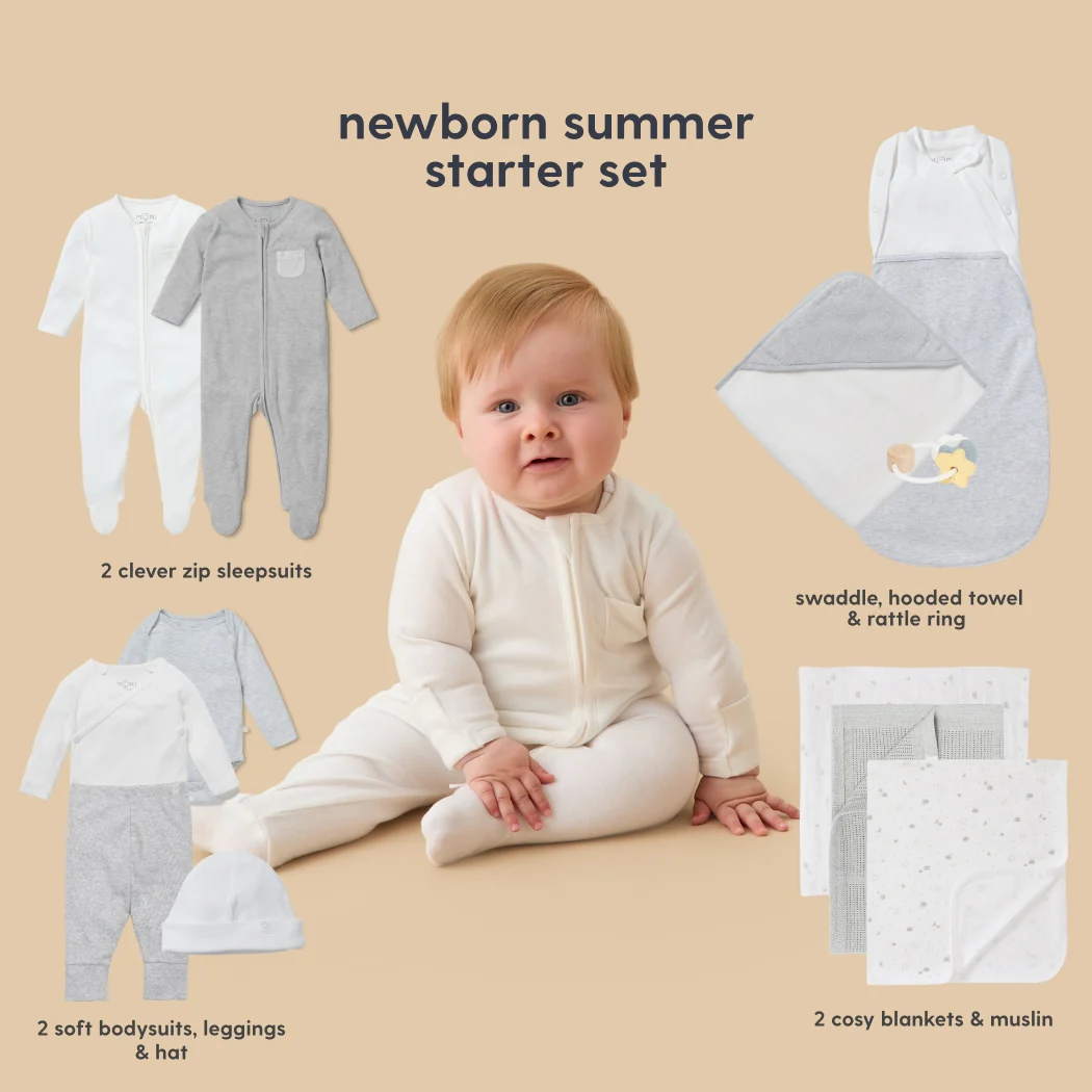 MORI Newborn Baby Starter 12-Piece Essentials Set - Image 30