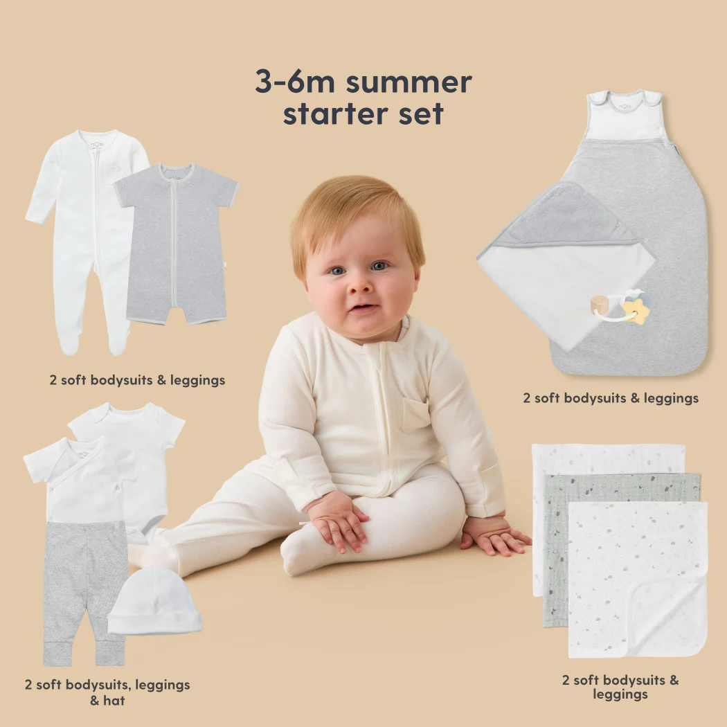 MORI Newborn Baby Starter 12-Piece Essentials Set - Image 32
