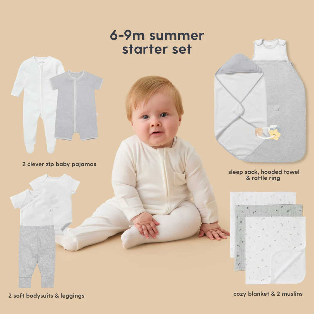 MORI Newborn Baby Starter 12-Piece Essentials Set - Image 33